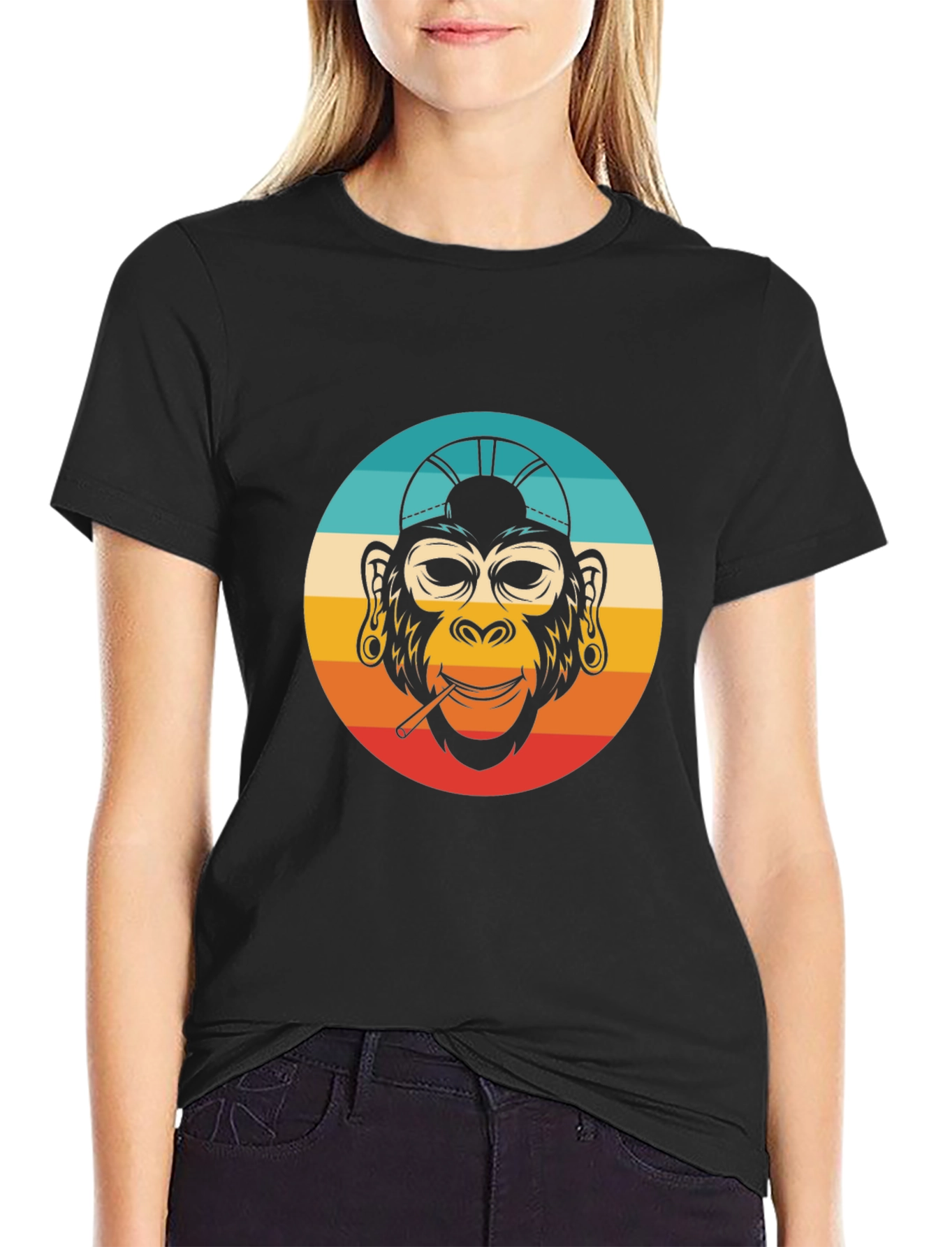 Retro Monkey T-Shirt - Cool Ape Design