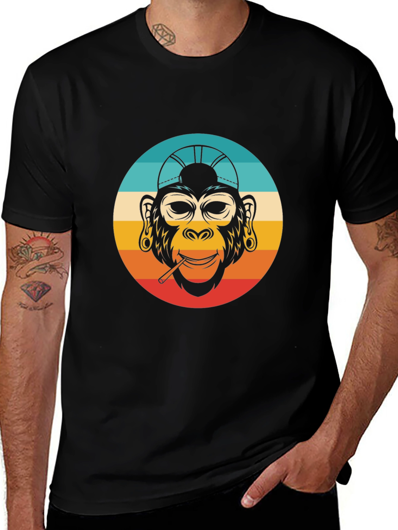 Retro Monkey T-Shirt - Cool Ape Design