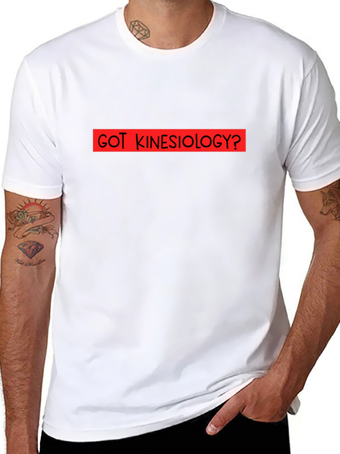 Got Kinesiology? Black Graphic T-Shirt