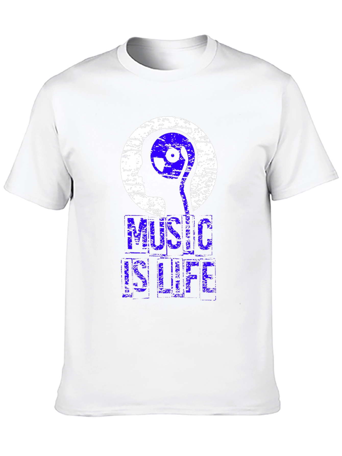 Music Is Life T-Shirt - Black
