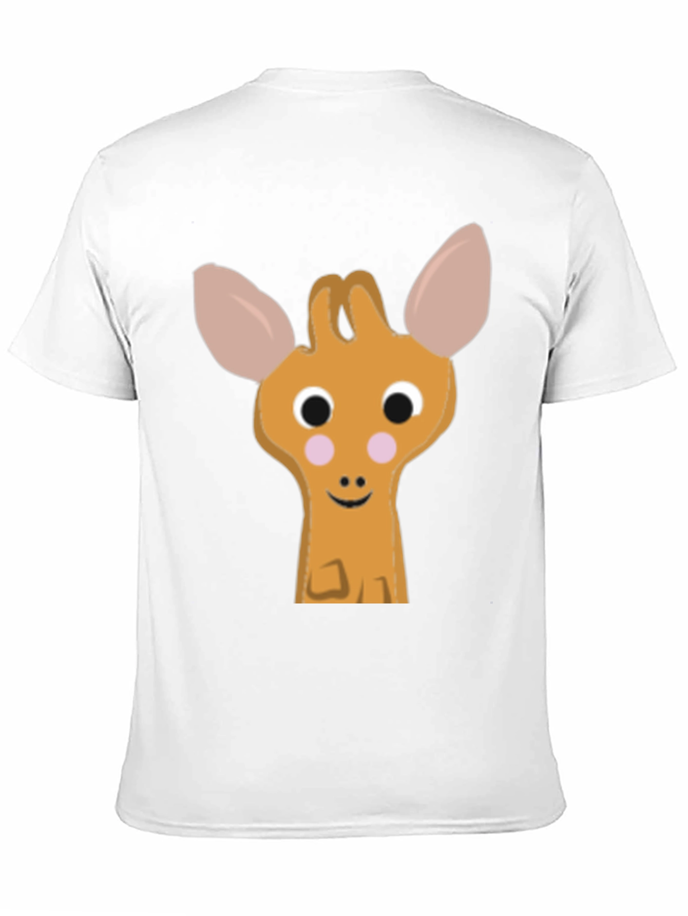 Cute Giraffe Graphic Tee - Black