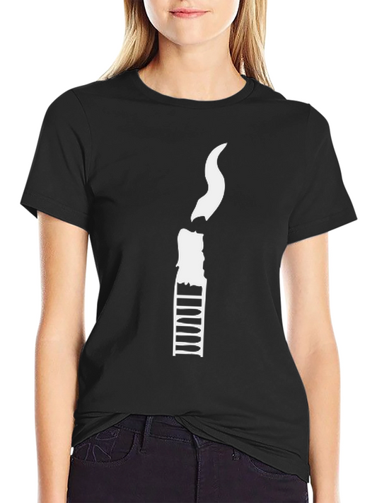 Candle Graphic Black T-Shirt