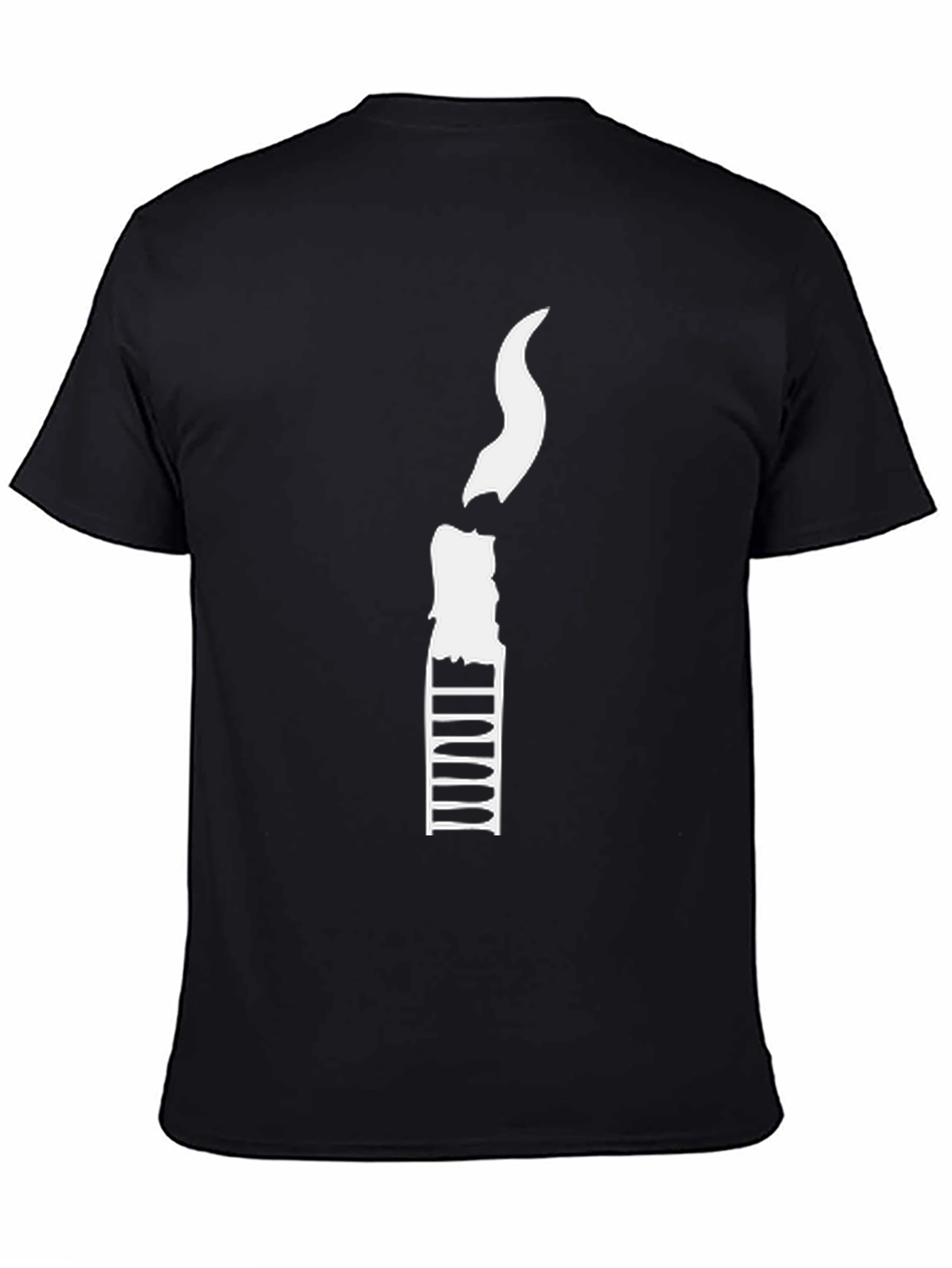 Candle Graphic Black T-Shirt