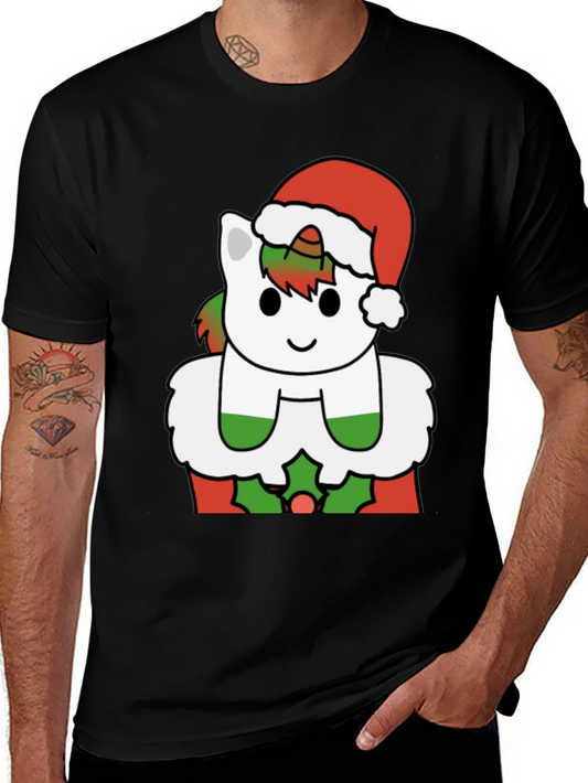Festive Unicorn Graphic Tee - Holiday Cheer