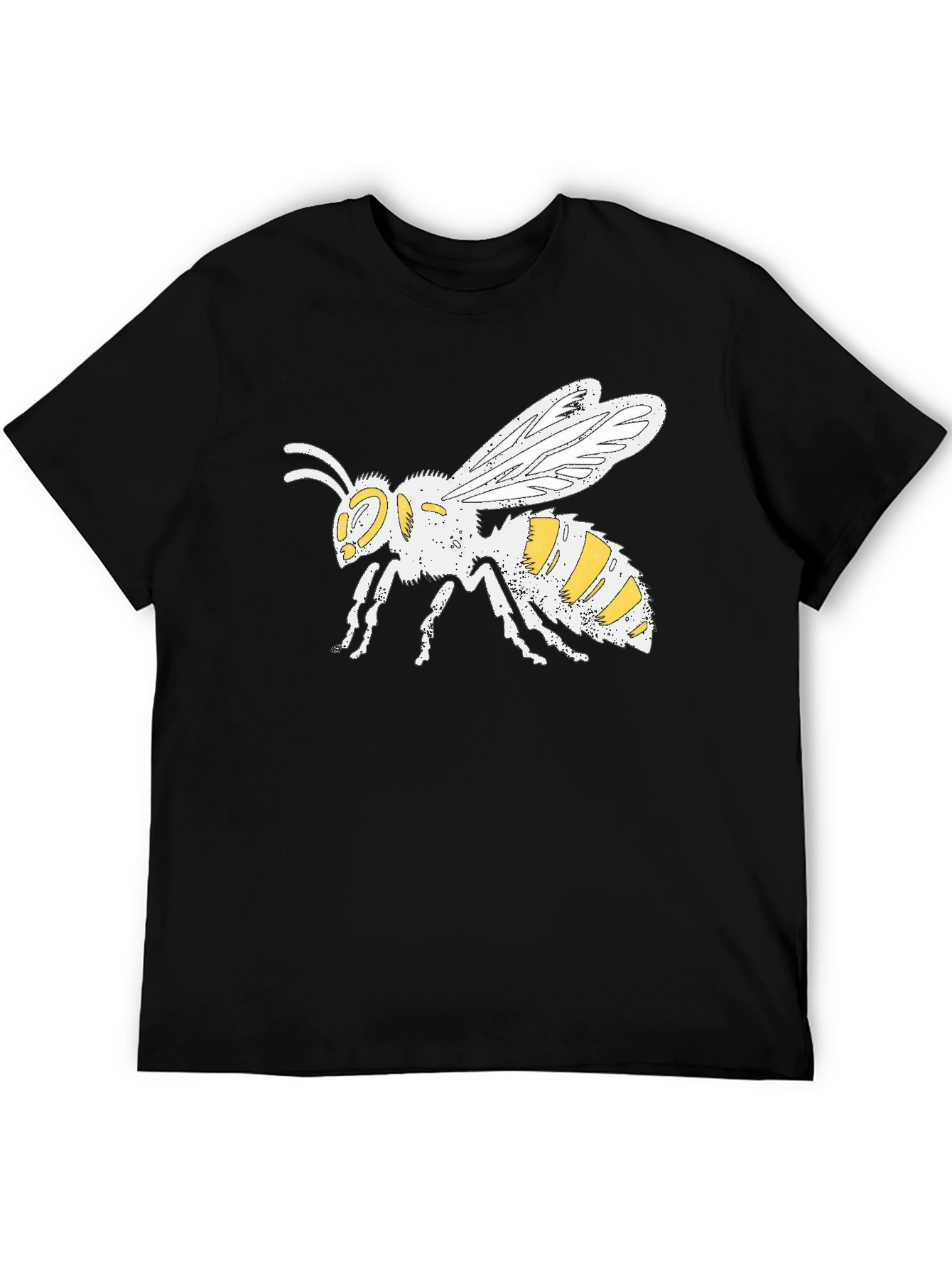Graphic Tee - Yellow Jacket Wasp Design - Black
