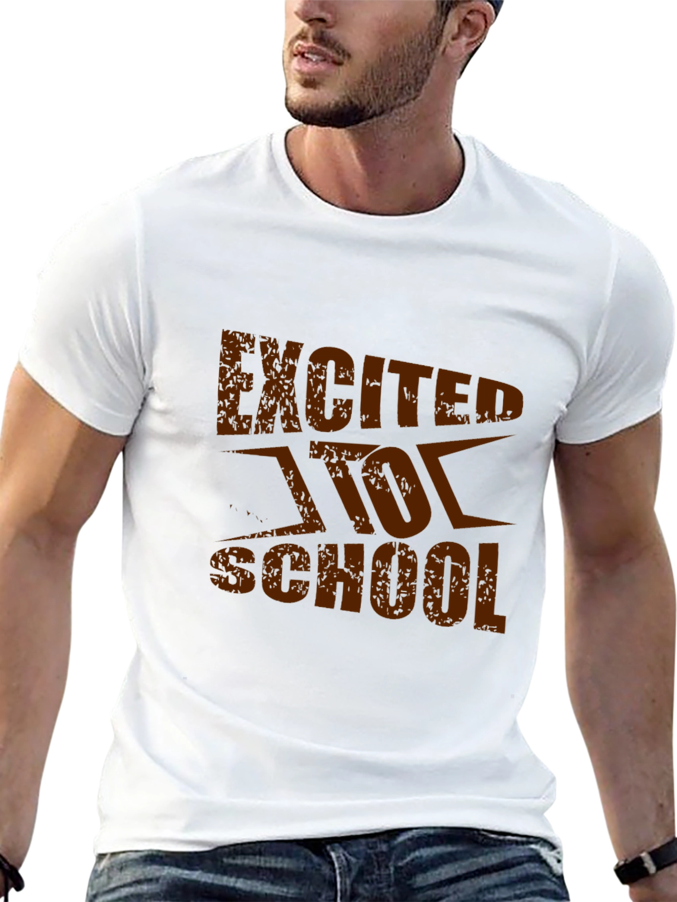 Excited for School Black T-Shirt