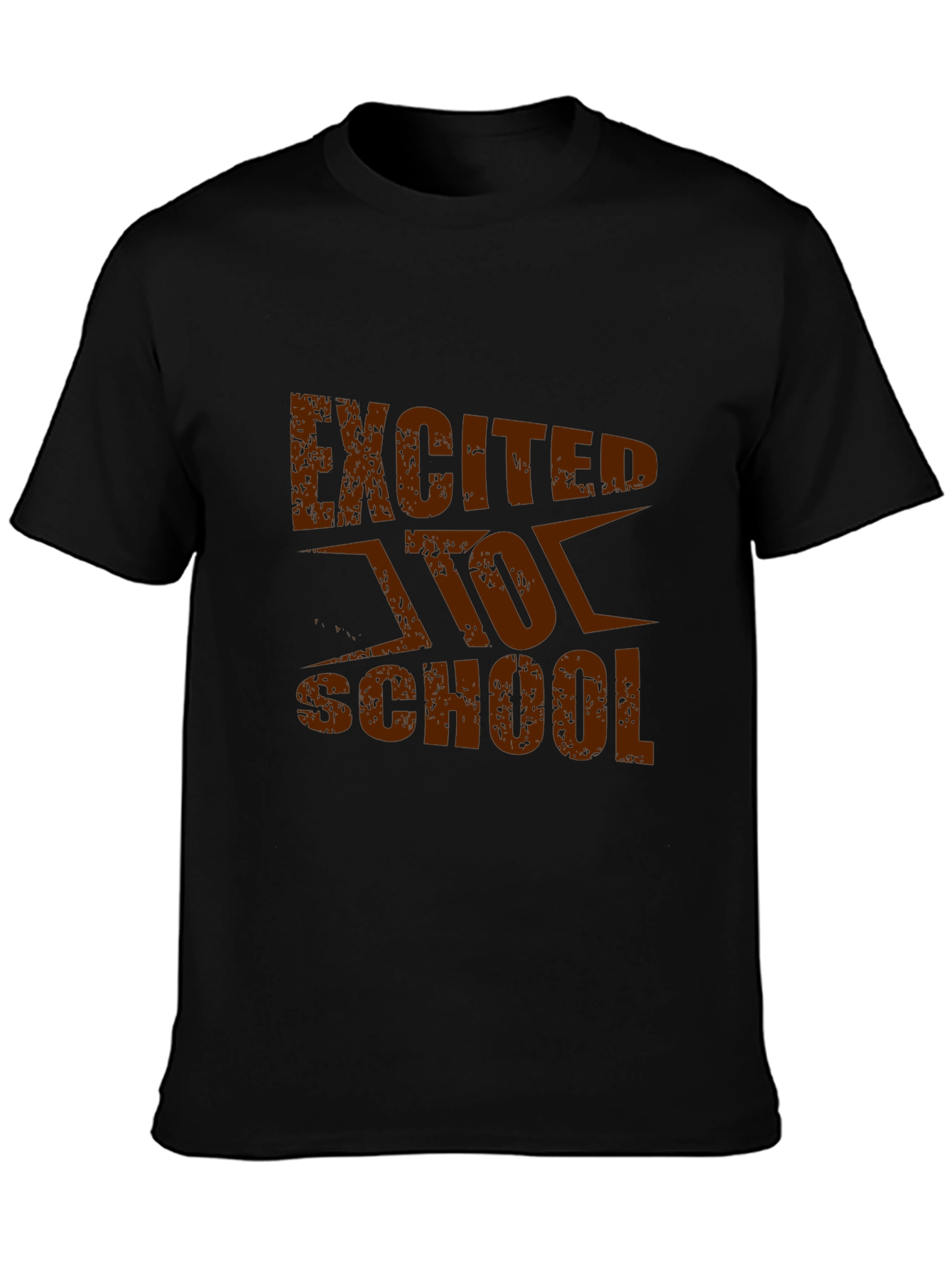 Excited for School Black T-Shirt
