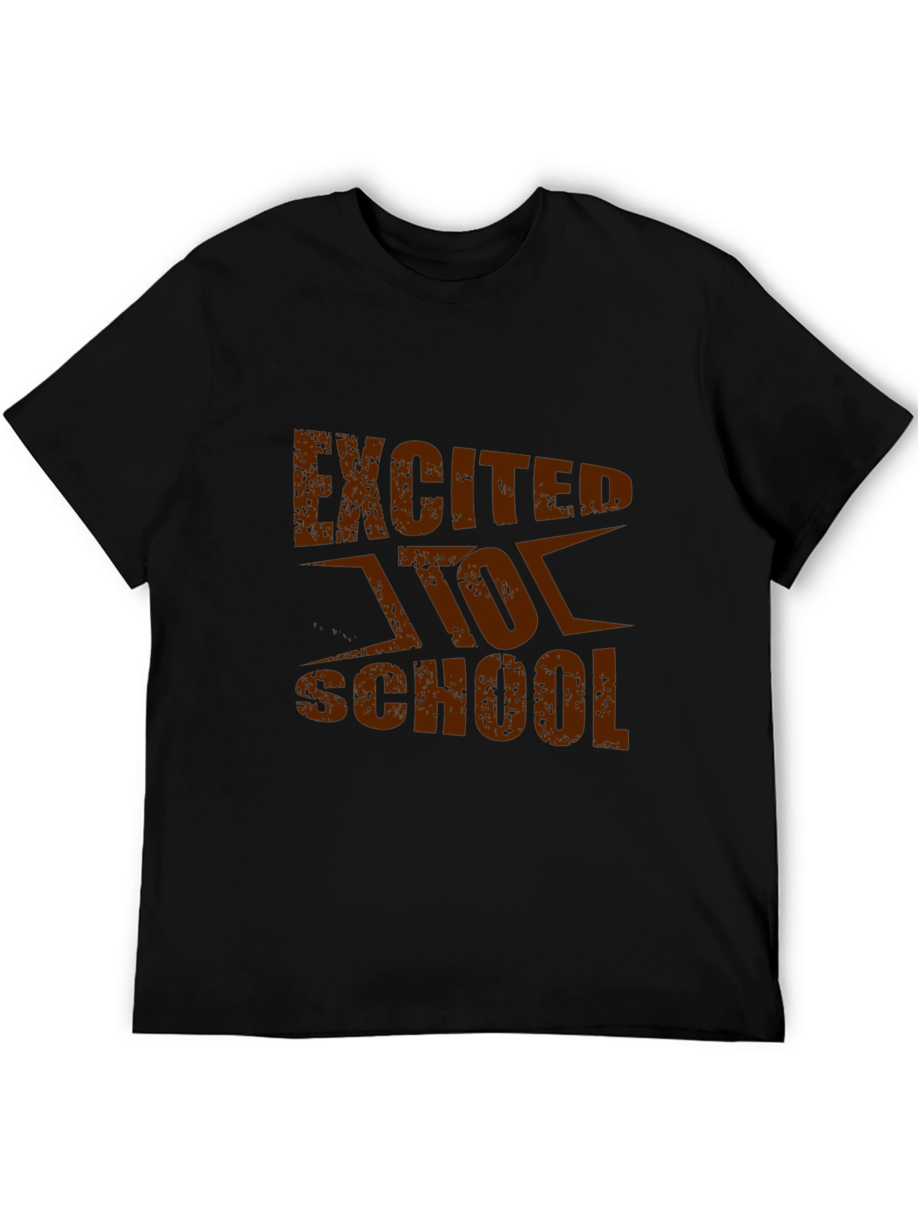 Excited for School Black T-Shirt