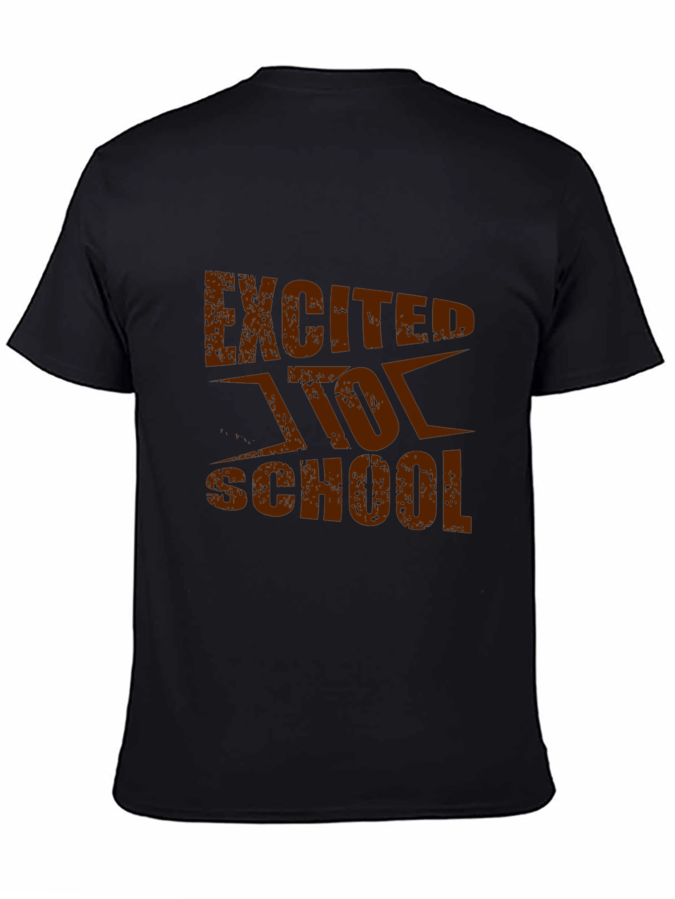 Excited for School Black T-Shirt