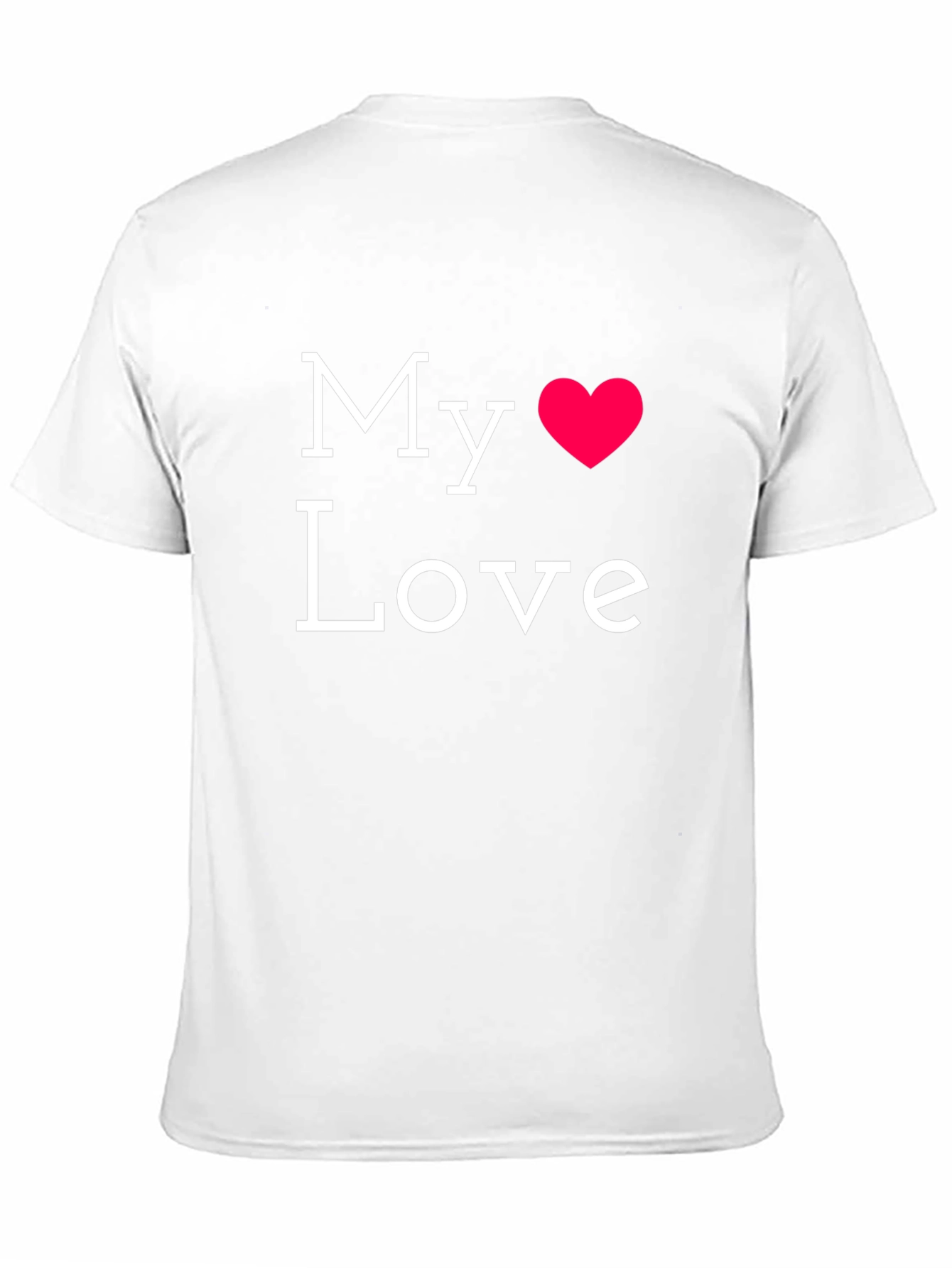 My Love T-Shirt - Black Cotton Graphic Tee