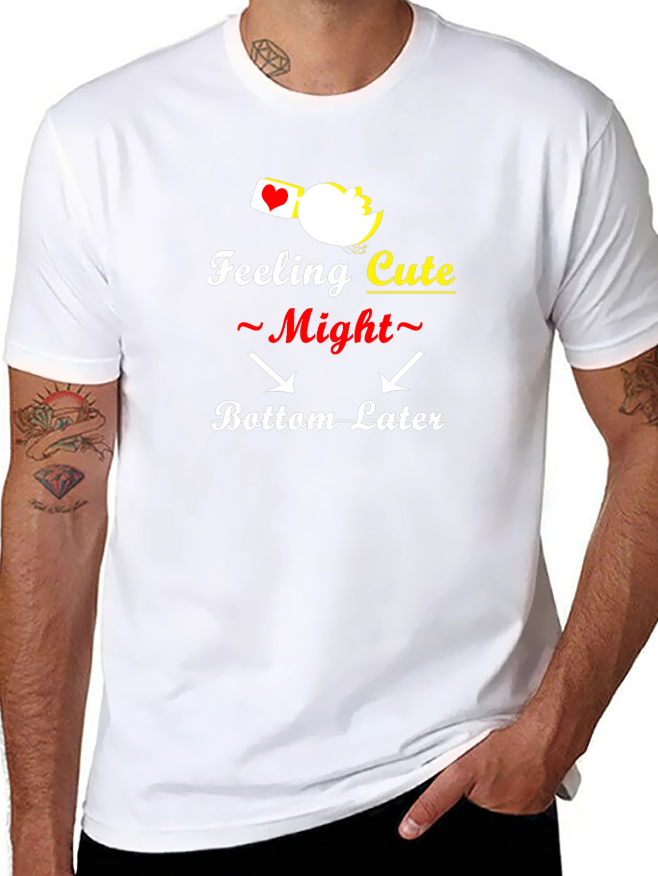 Feeling Cute Bottom Later Graphic T-Shirt