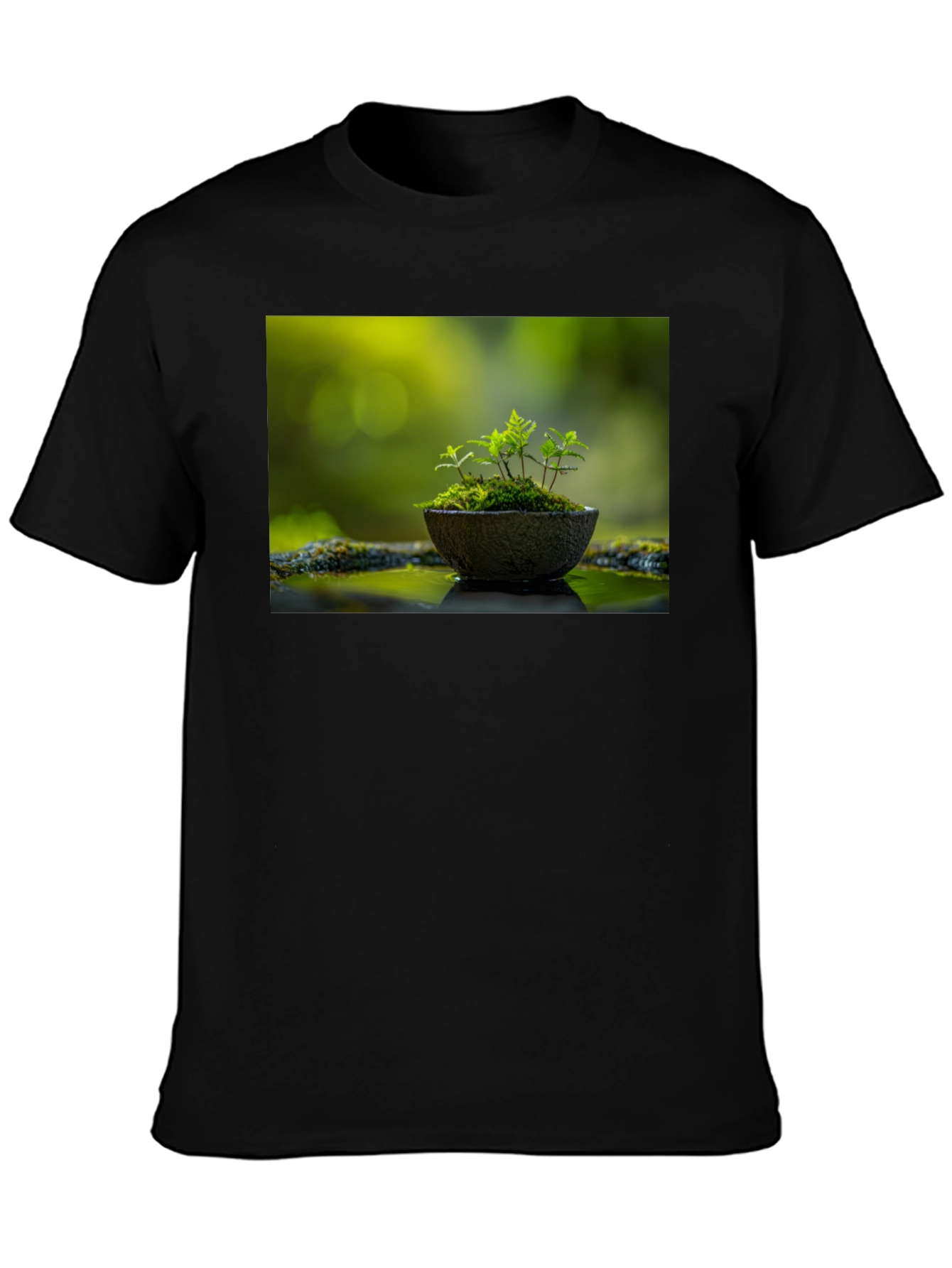 Nature in Black Tee