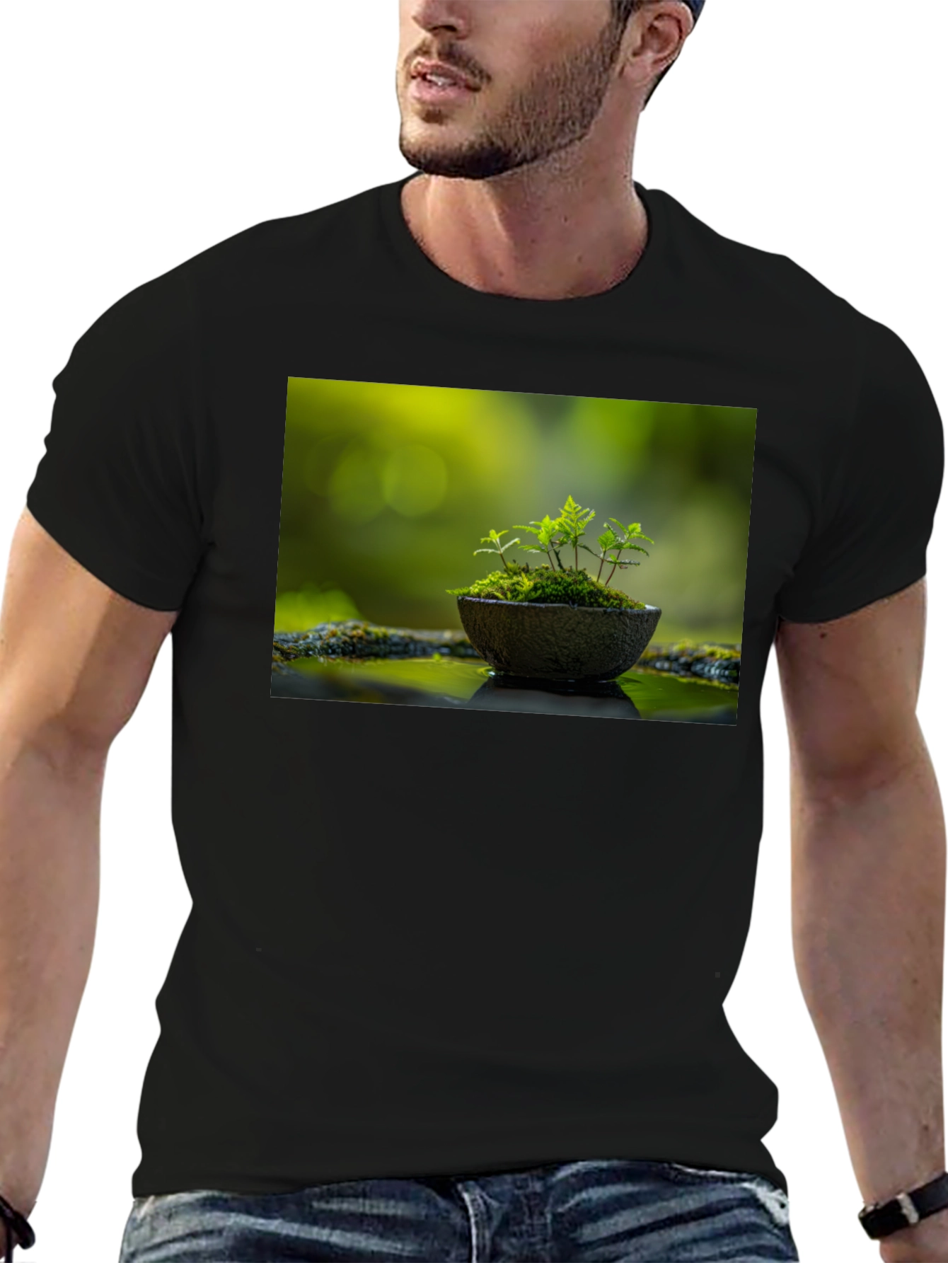 Nature in Black Tee