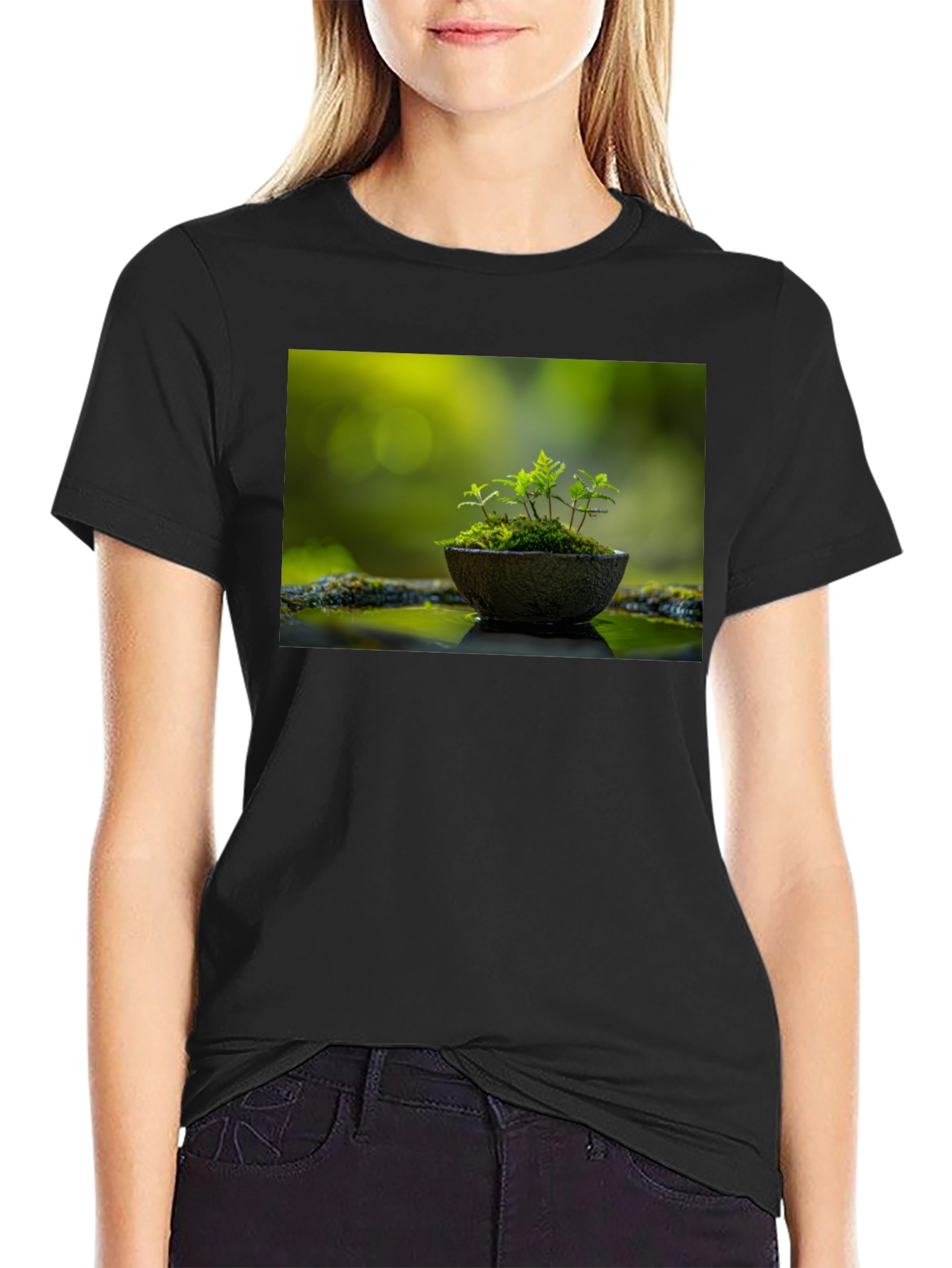 Nature in Black Tee