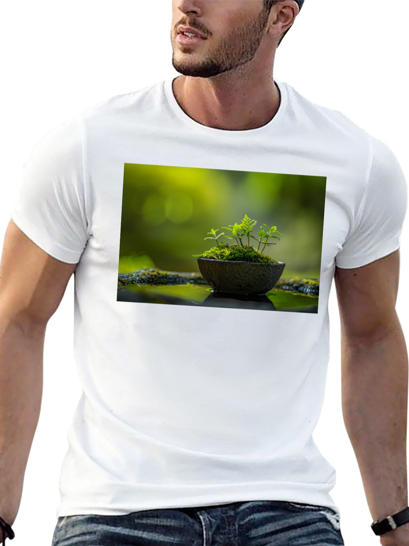 Nature in Black Tee