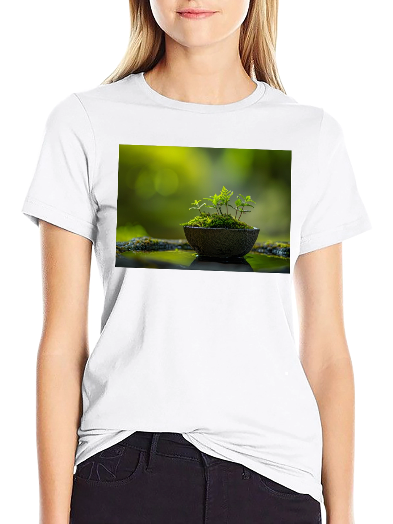 Nature in Black Tee