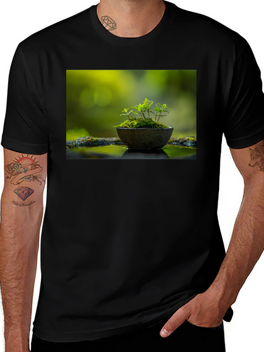 Nature in Black Tee