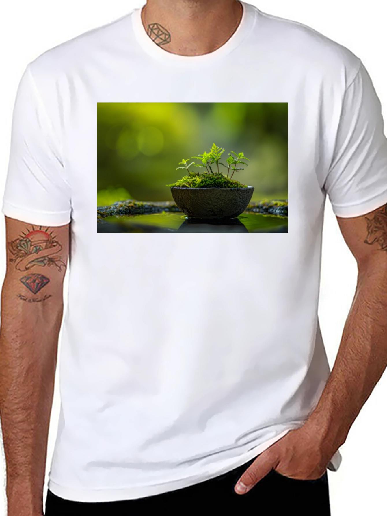 Nature in Black Tee