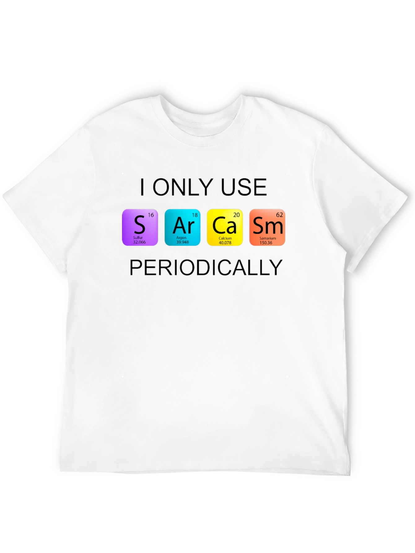 Sarcasm Periodic Table Graphic Tee