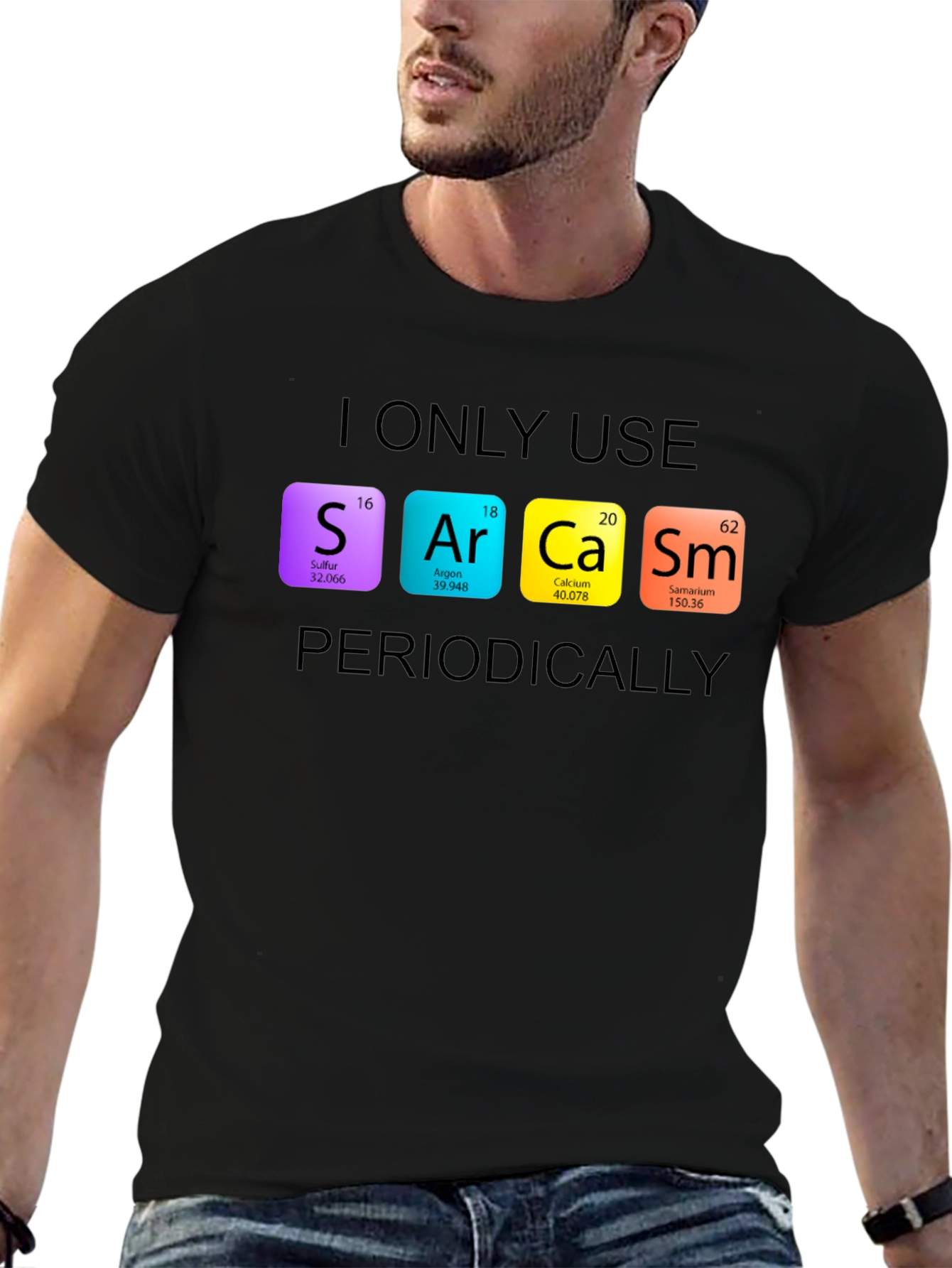 Sarcasm Periodic Table Graphic Tee
