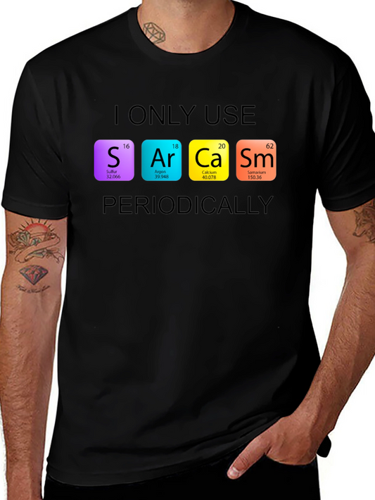 Sarcasm Periodic Table Graphic Tee