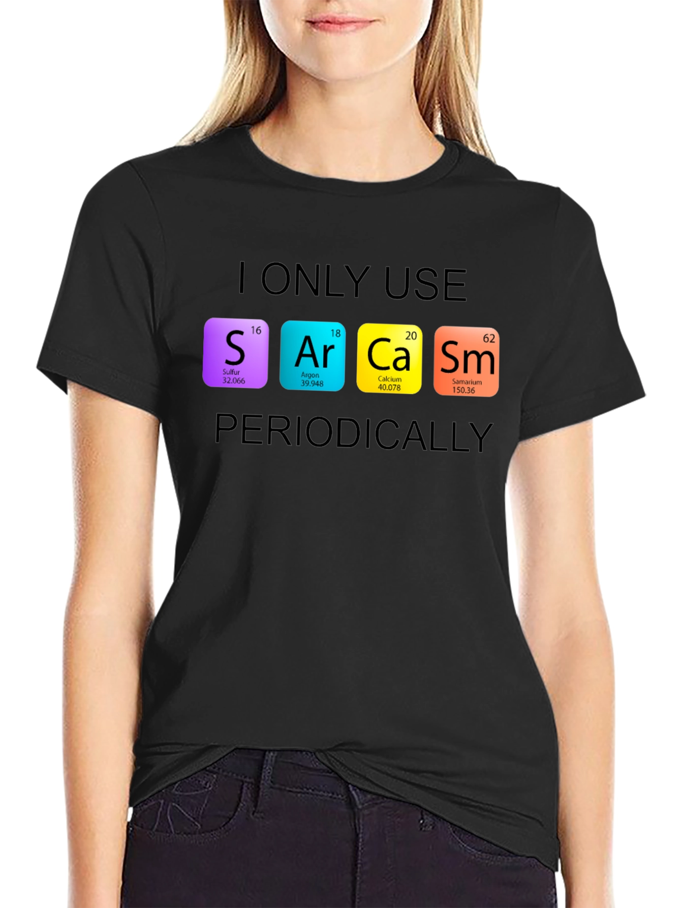 Sarcasm Periodic Table Graphic Tee