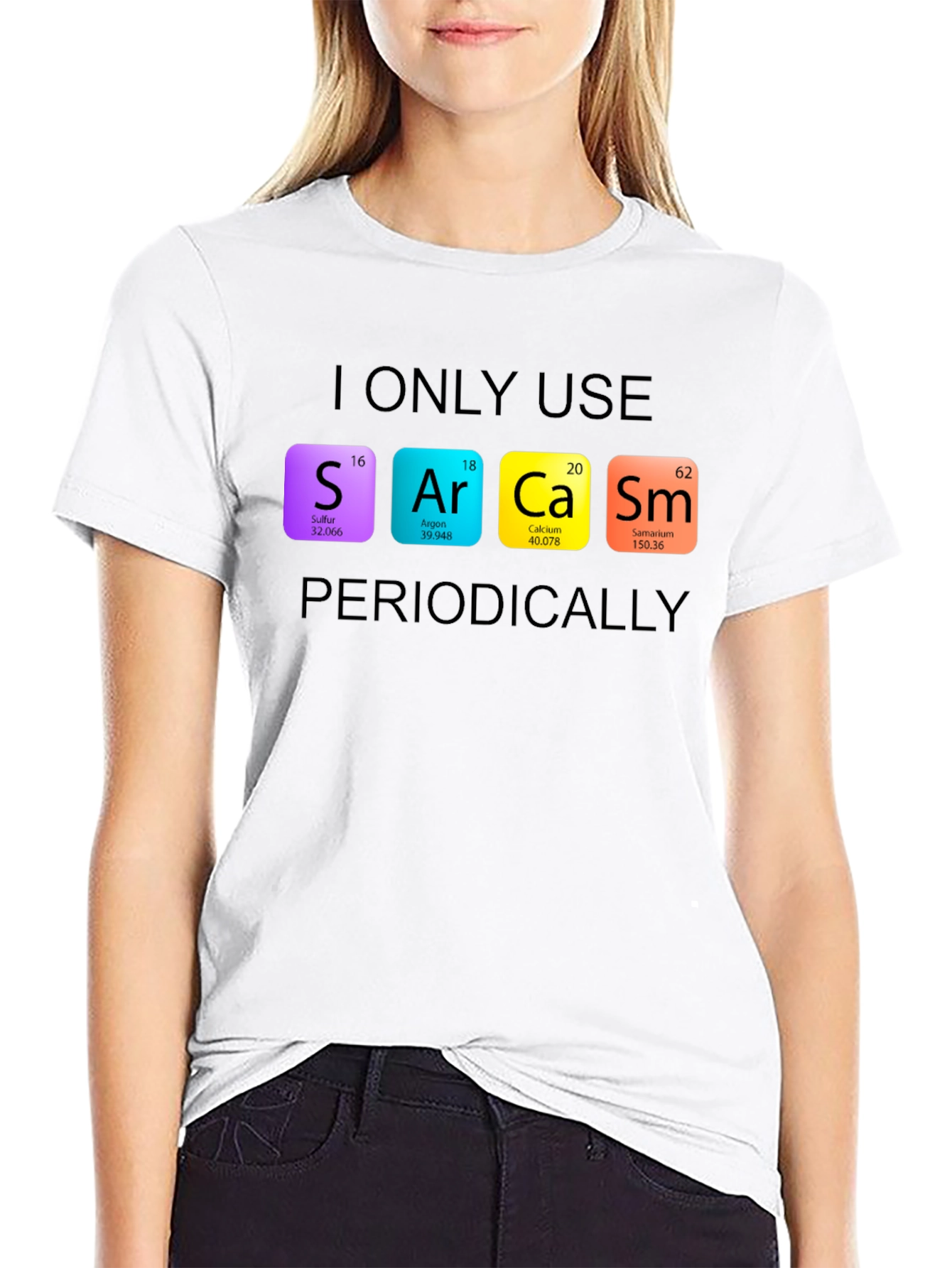 Sarcasm Periodic Table Graphic Tee