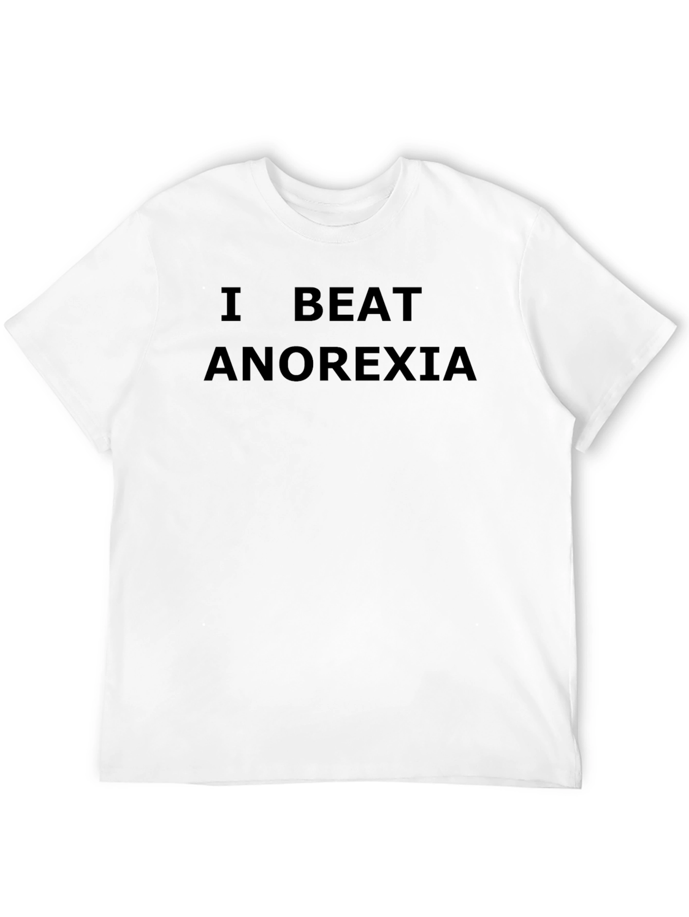 I Beat Anorexia T-Shirt: Recovery Awareness Tee