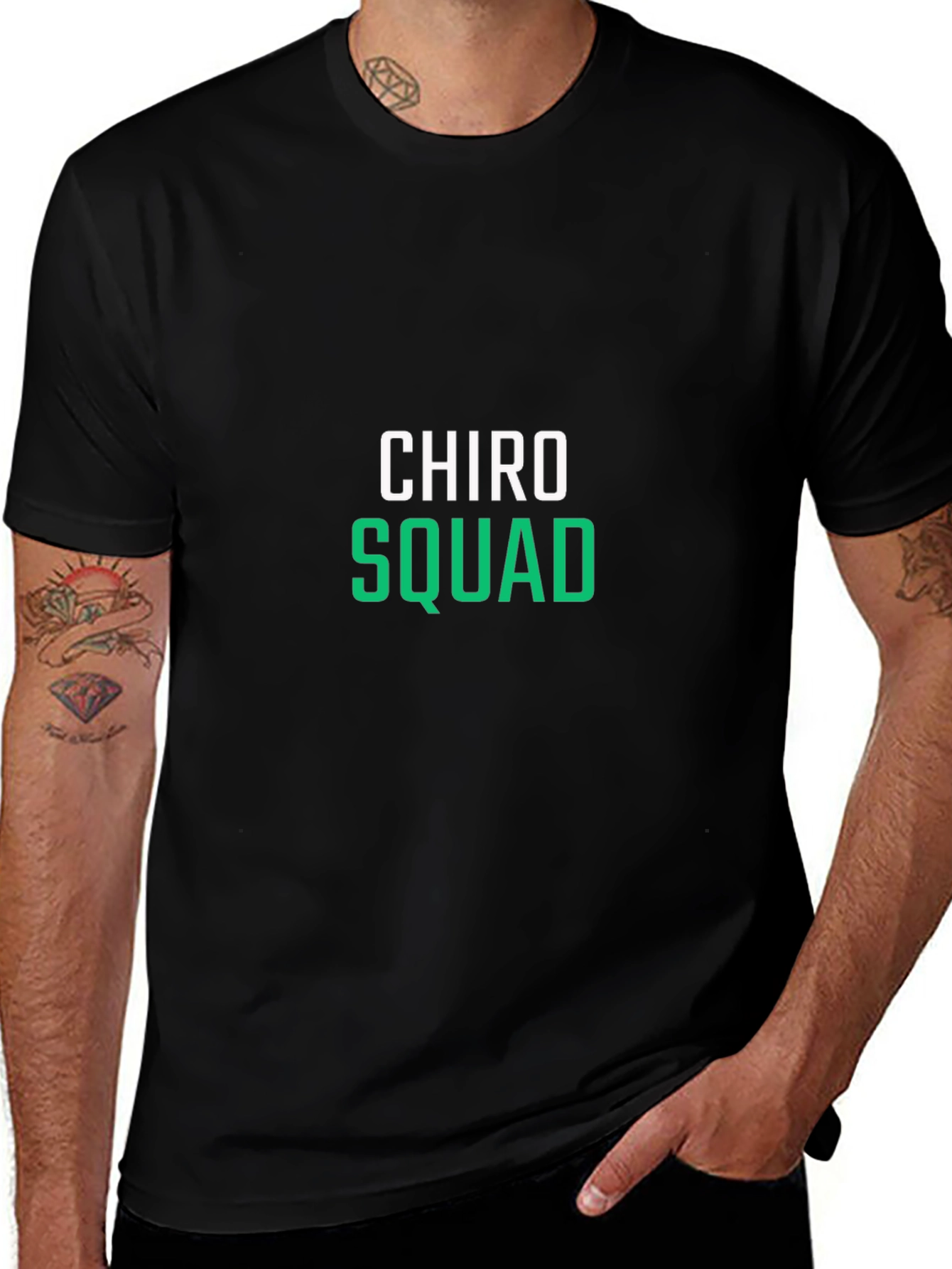 Chiro Squad T-Shirt - Black Cotton Blend