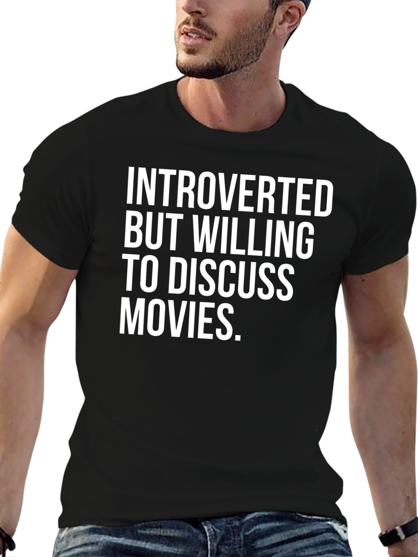 Introverted But Willing to Discuss Movies Graphic Tee