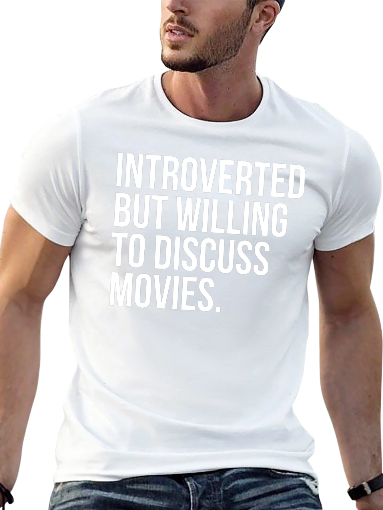 Introverted But Willing to Discuss Movies Graphic Tee