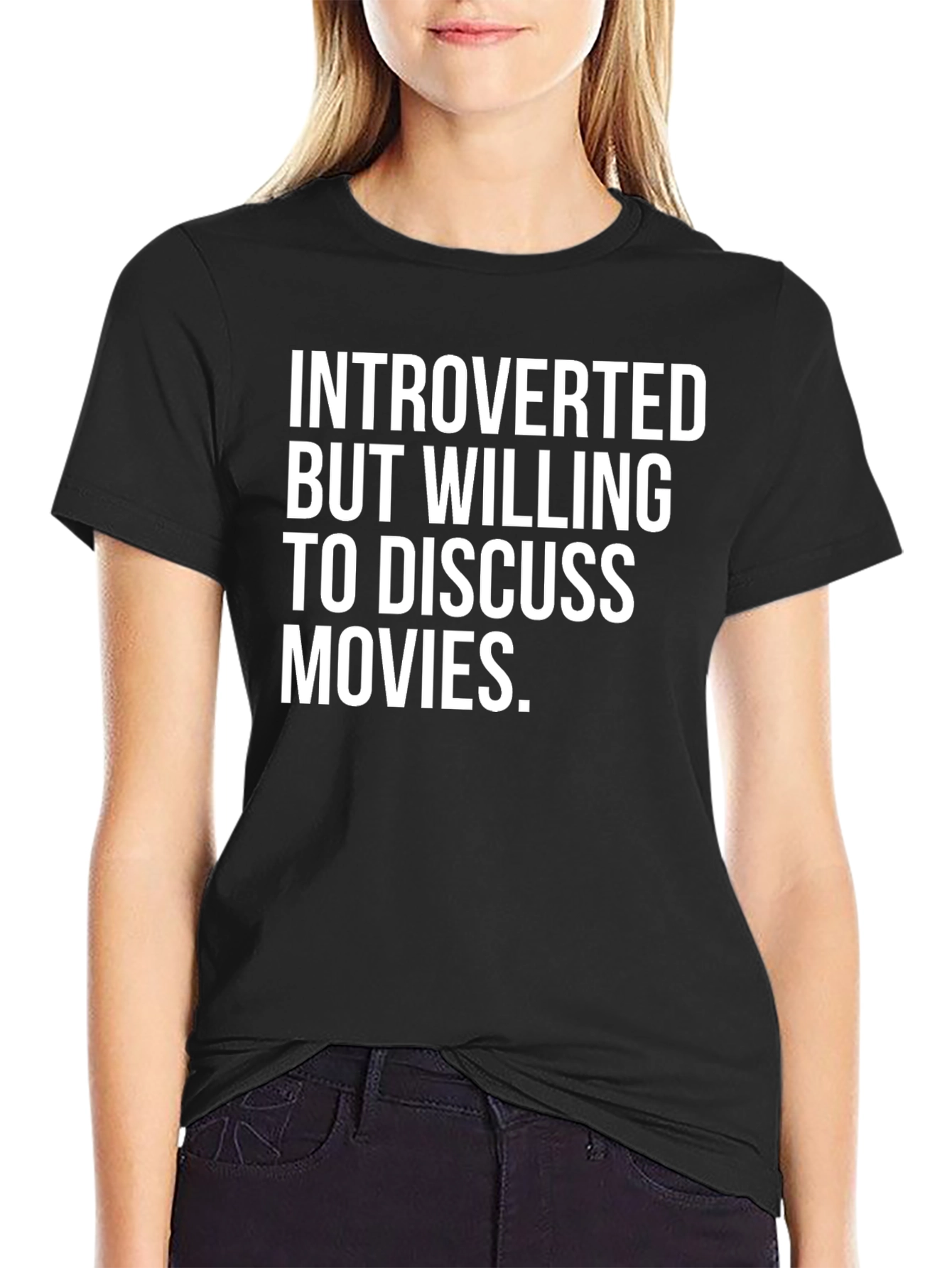 Introverted But Willing to Discuss Movies Graphic Tee