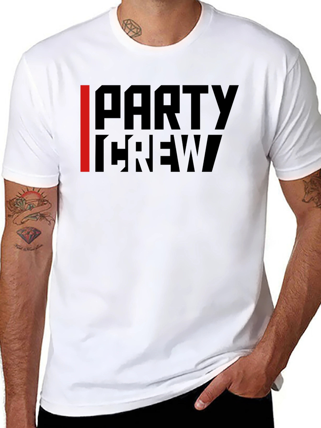 Party Crew Black Graphic Tee