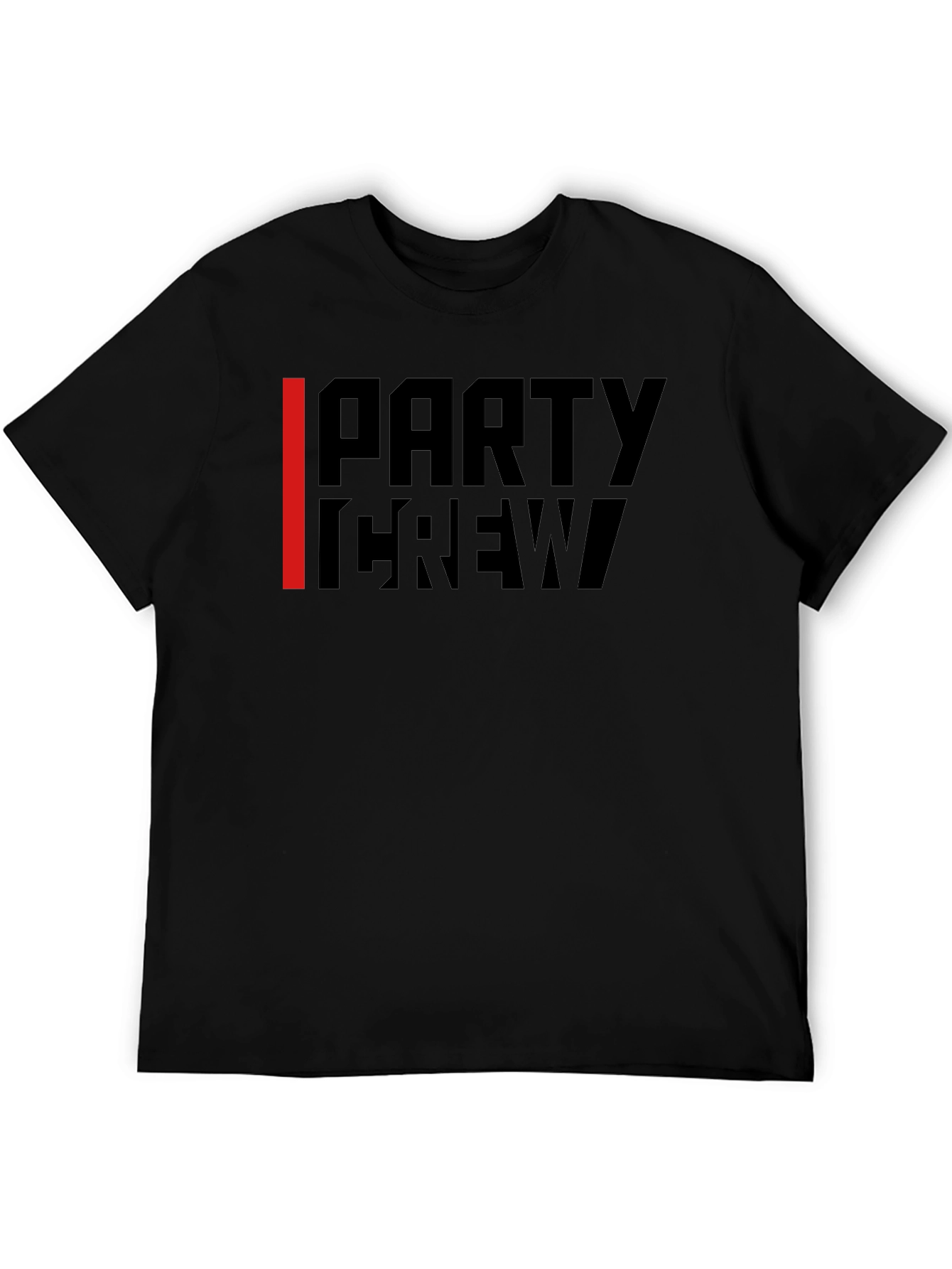 Party Crew Black Graphic Tee