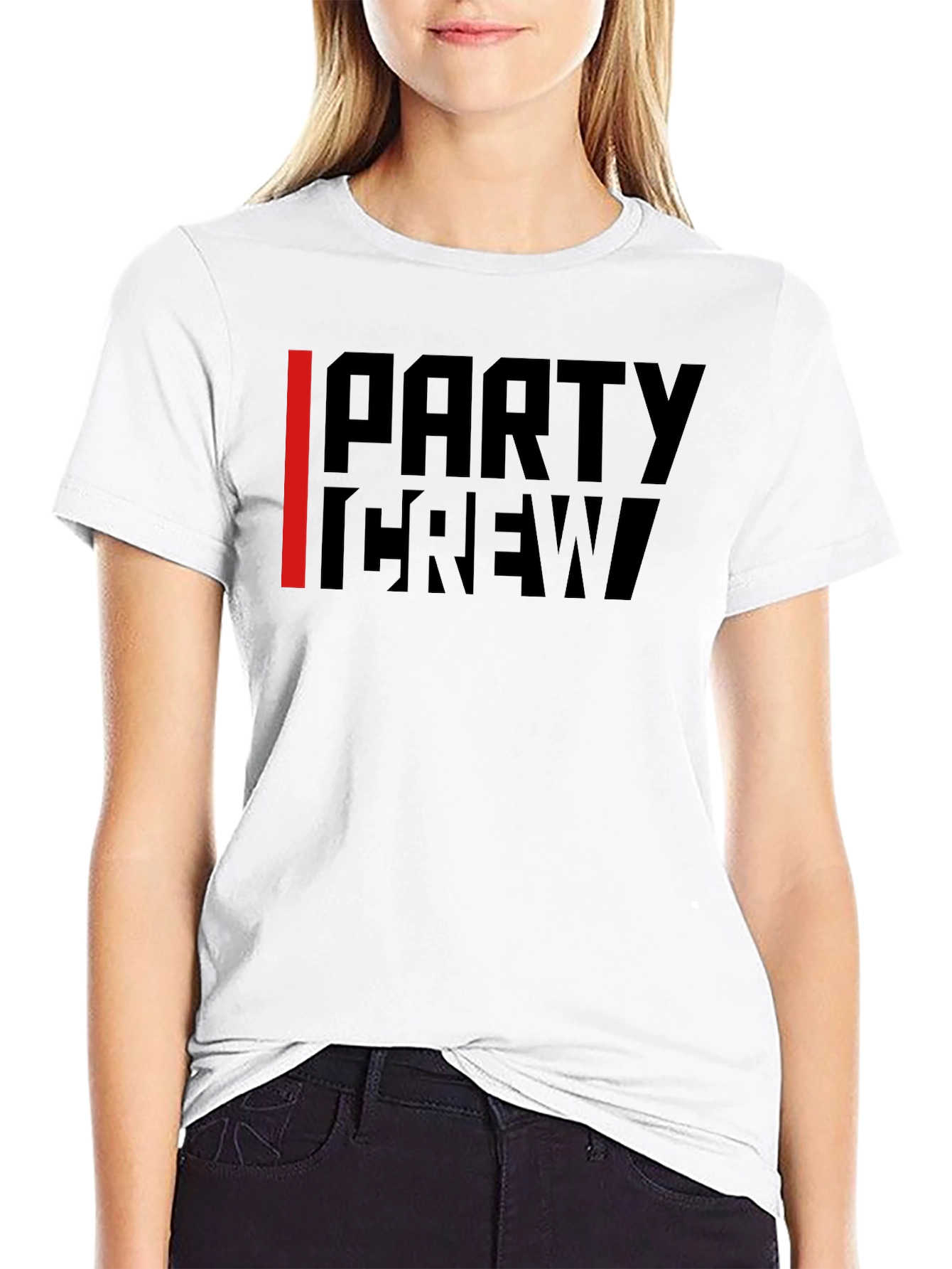 Party Crew Black Graphic Tee