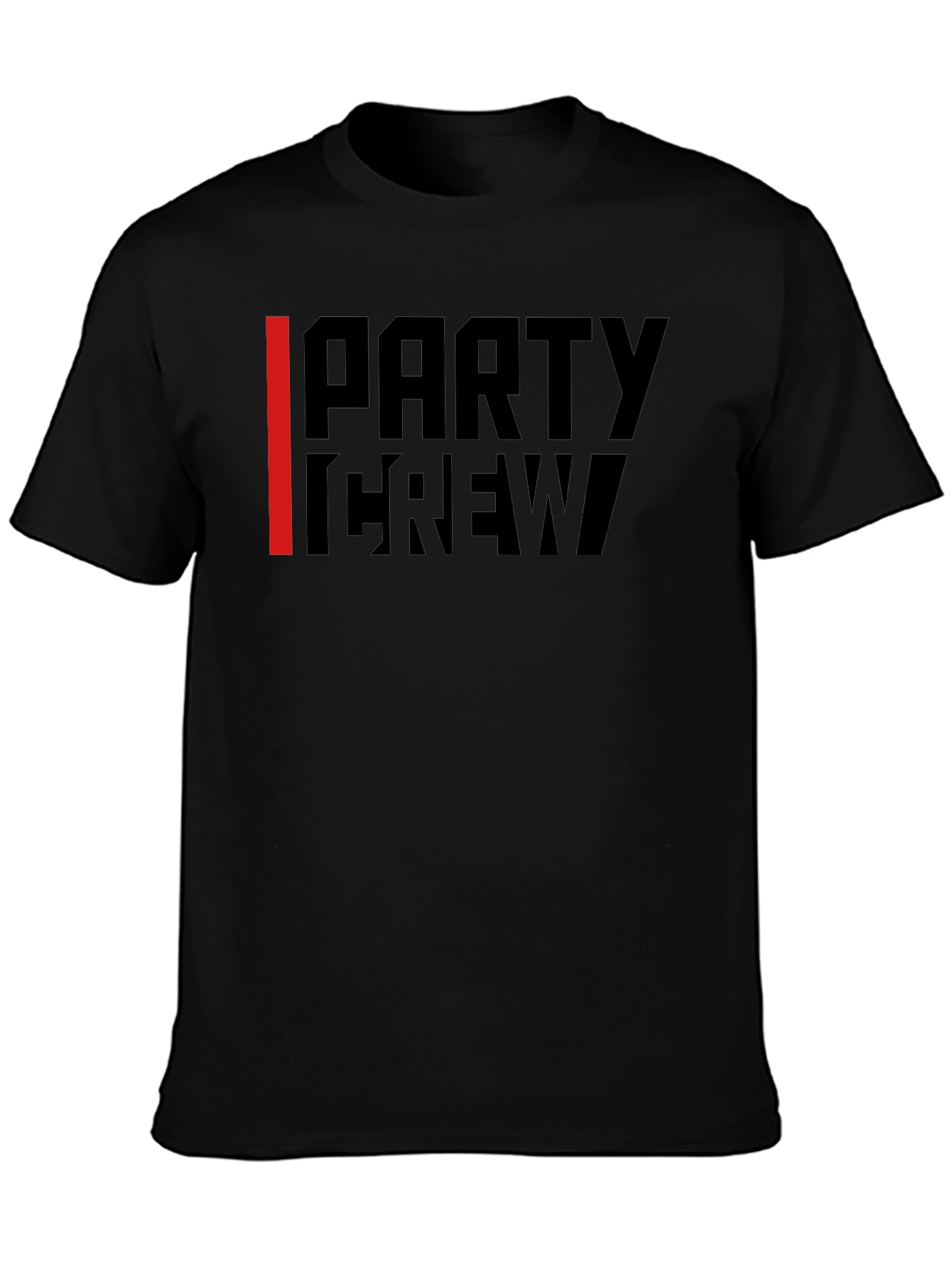 Party Crew Black Graphic Tee
