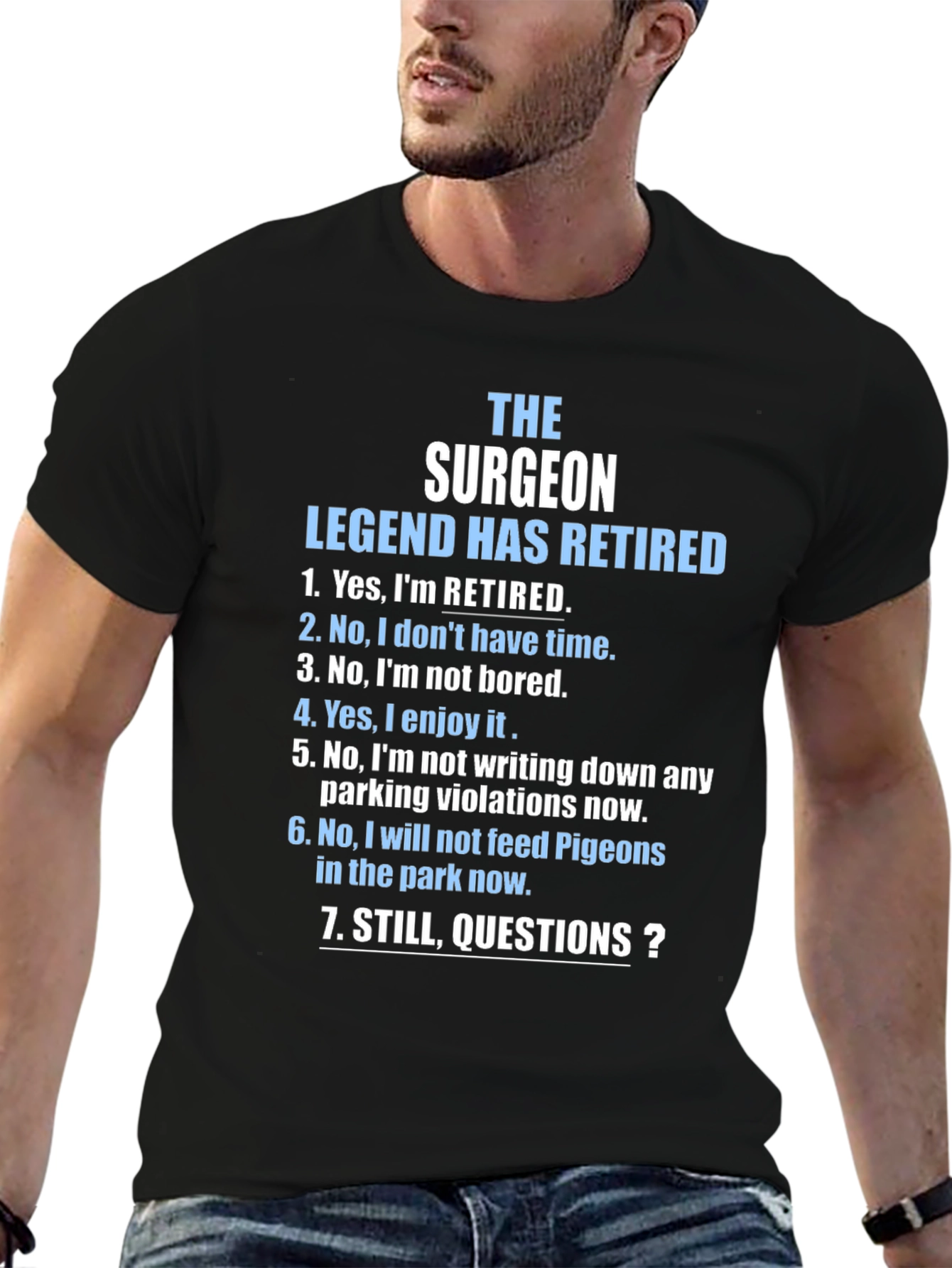 Retired Surgeon T-Shirt - Legend Has Retired Novelty Tee