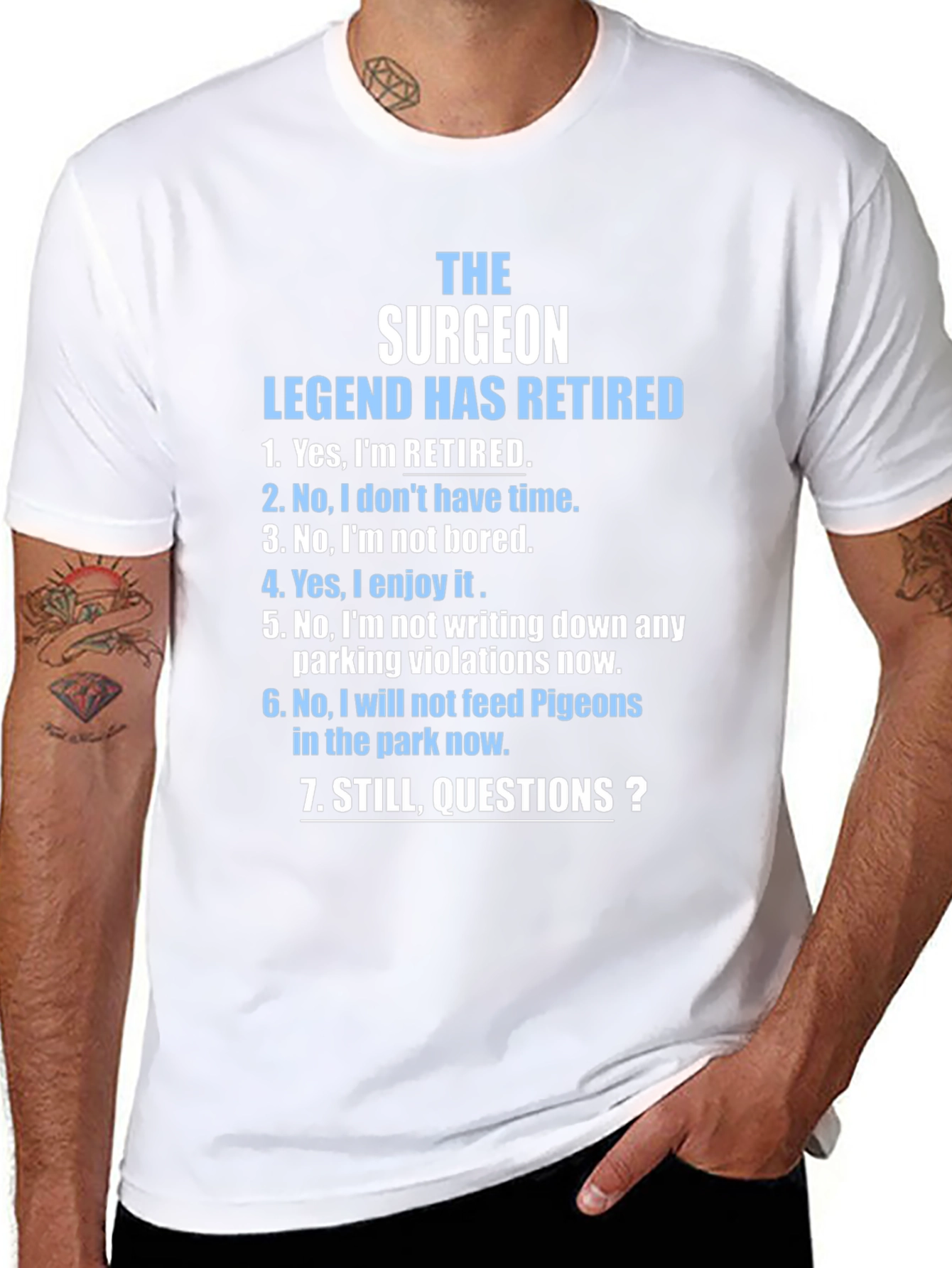 Retired Surgeon T-Shirt - Legend Has Retired Novelty Tee