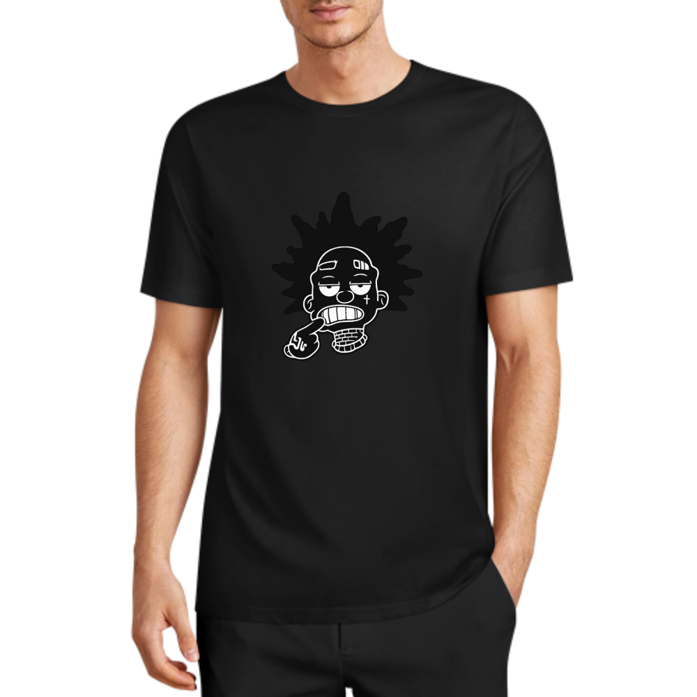 Urban Cartoon Graphic T-Shirt | Streetwear Hip-Hop Inspired Minimal Tee(z121)