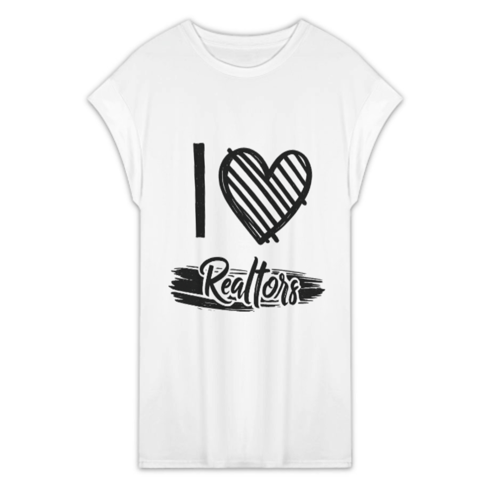 I Love Realtors Graphic T-Shirt for Women – Cute Real Estate Agent Casual Tee(z153)