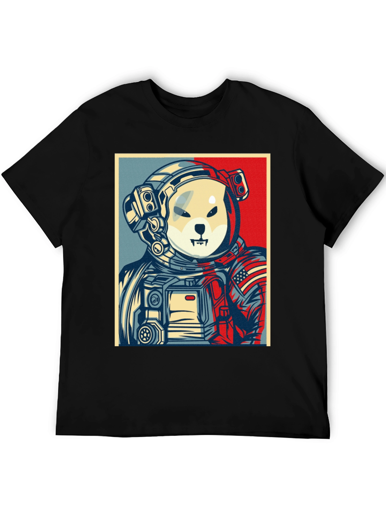 Dogecoin Astronaut Black T-Shirt - Meme to the Moon!