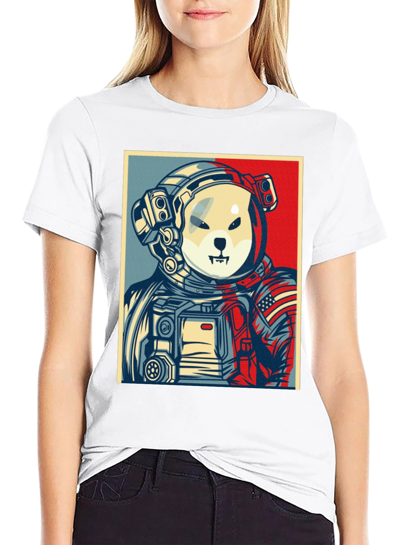 Dogecoin Astronaut Black T-Shirt - Meme to the Moon!