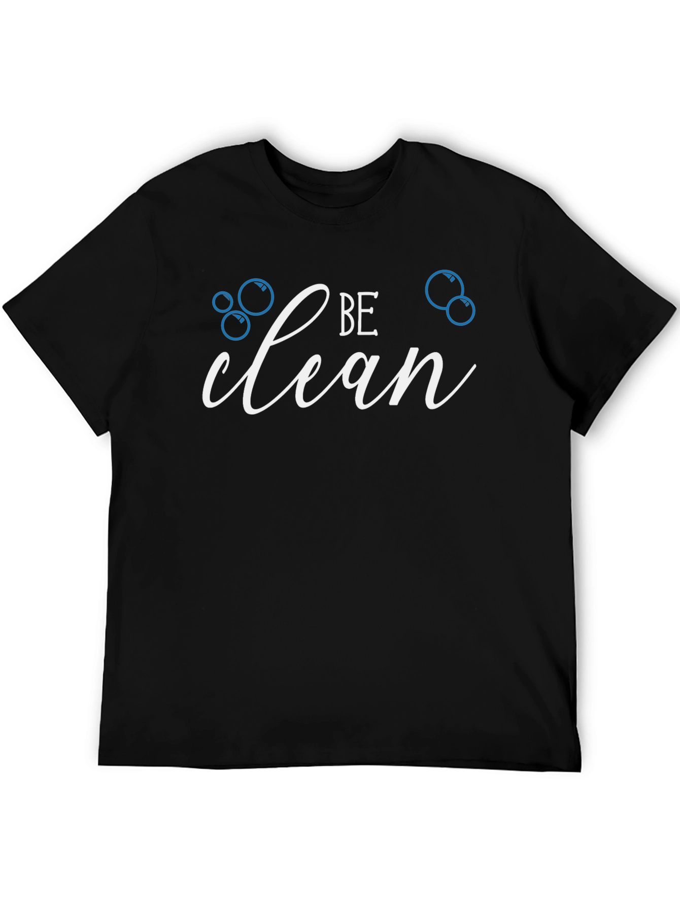 Be Clean Graphic T-Shirt - Black Cotton Tee
