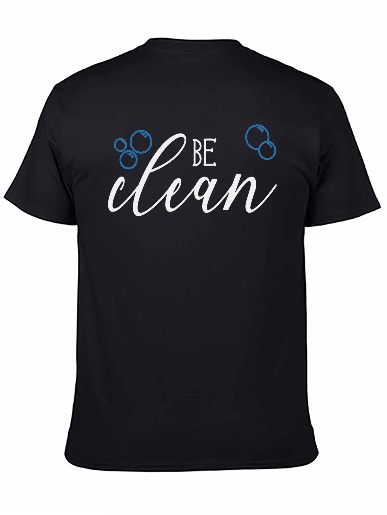 Be Clean Graphic T-Shirt - Black Cotton Tee