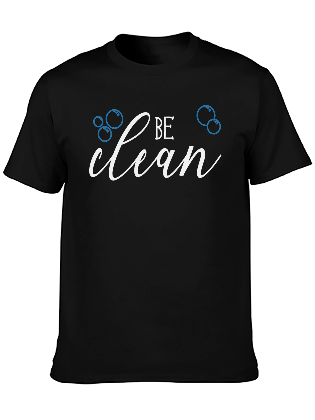 Be Clean Graphic T-Shirt - Black Cotton Tee