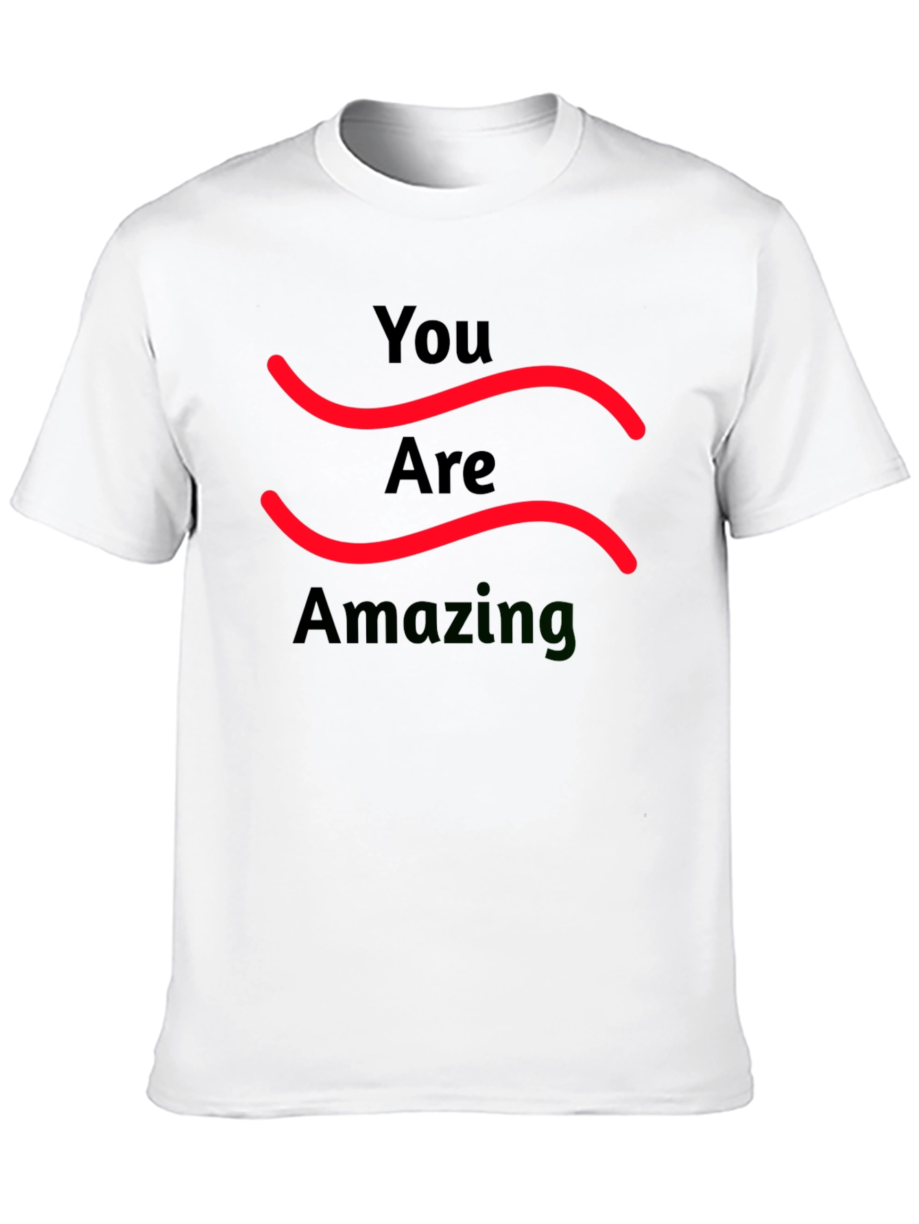 You Are Amazing Graphic Tee - Black Cotton T-Shirt