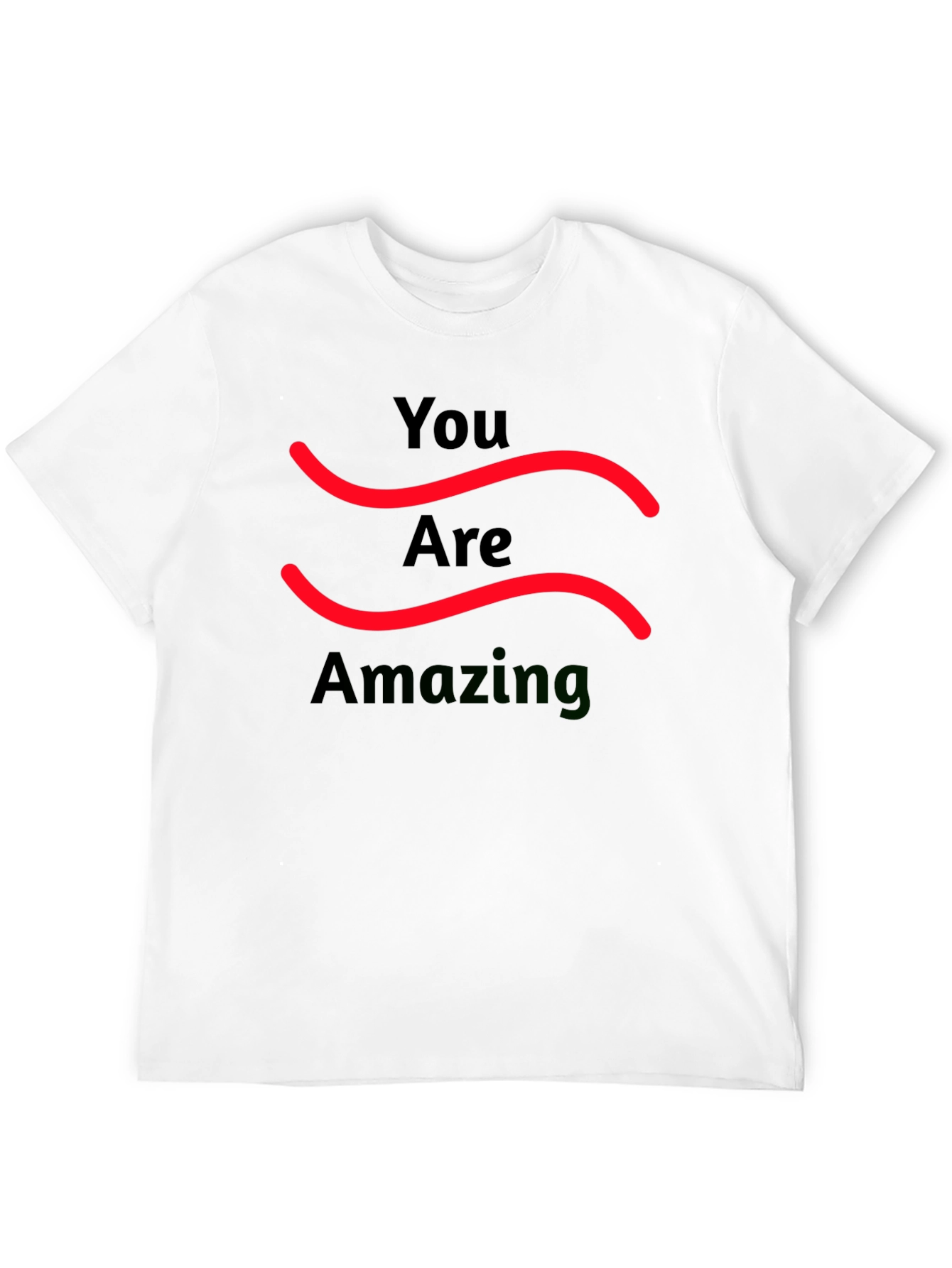 You Are Amazing Graphic Tee - Black Cotton T-Shirt