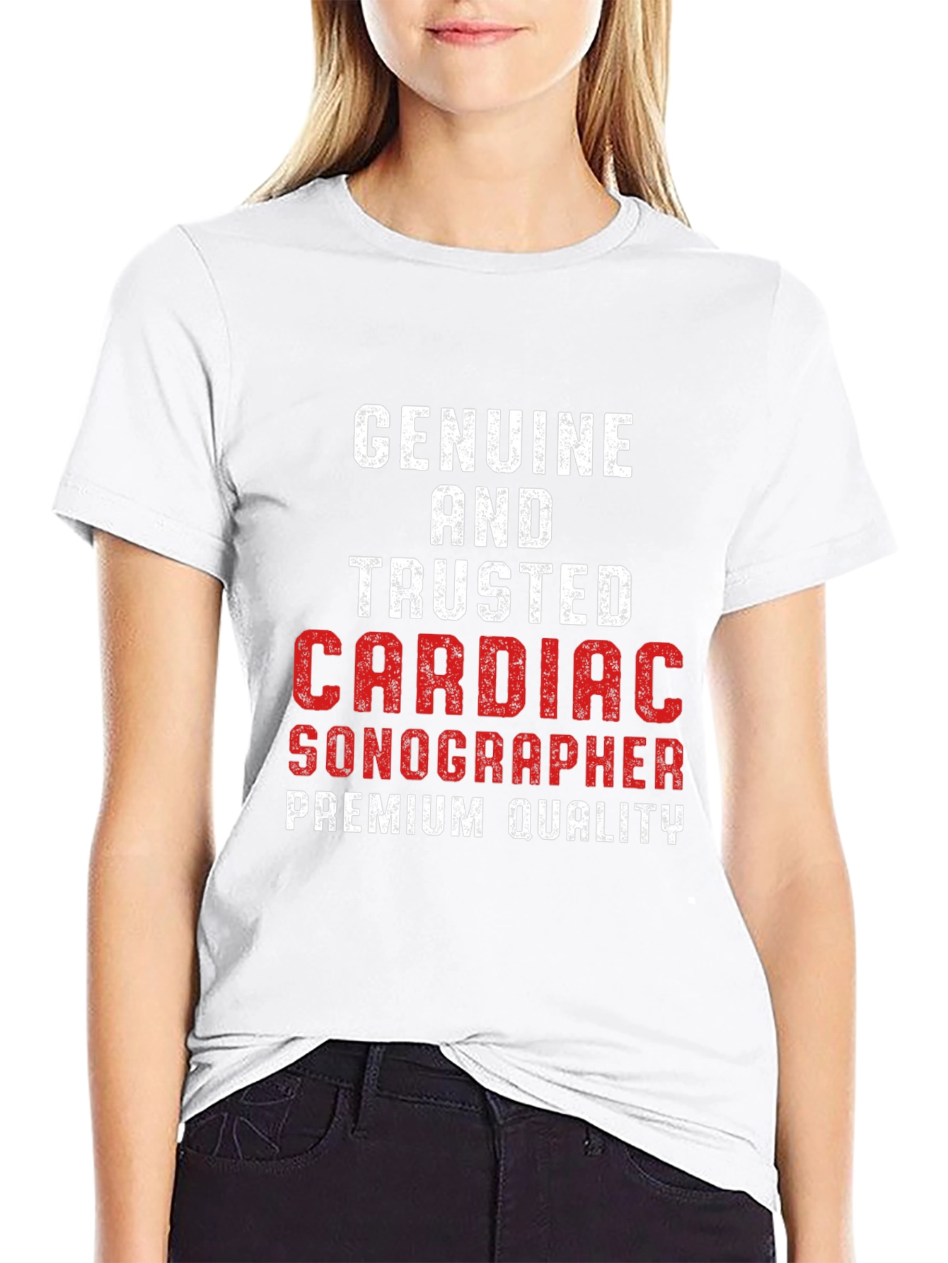 Cardiac Sonographer Premium Quality T-Shirt