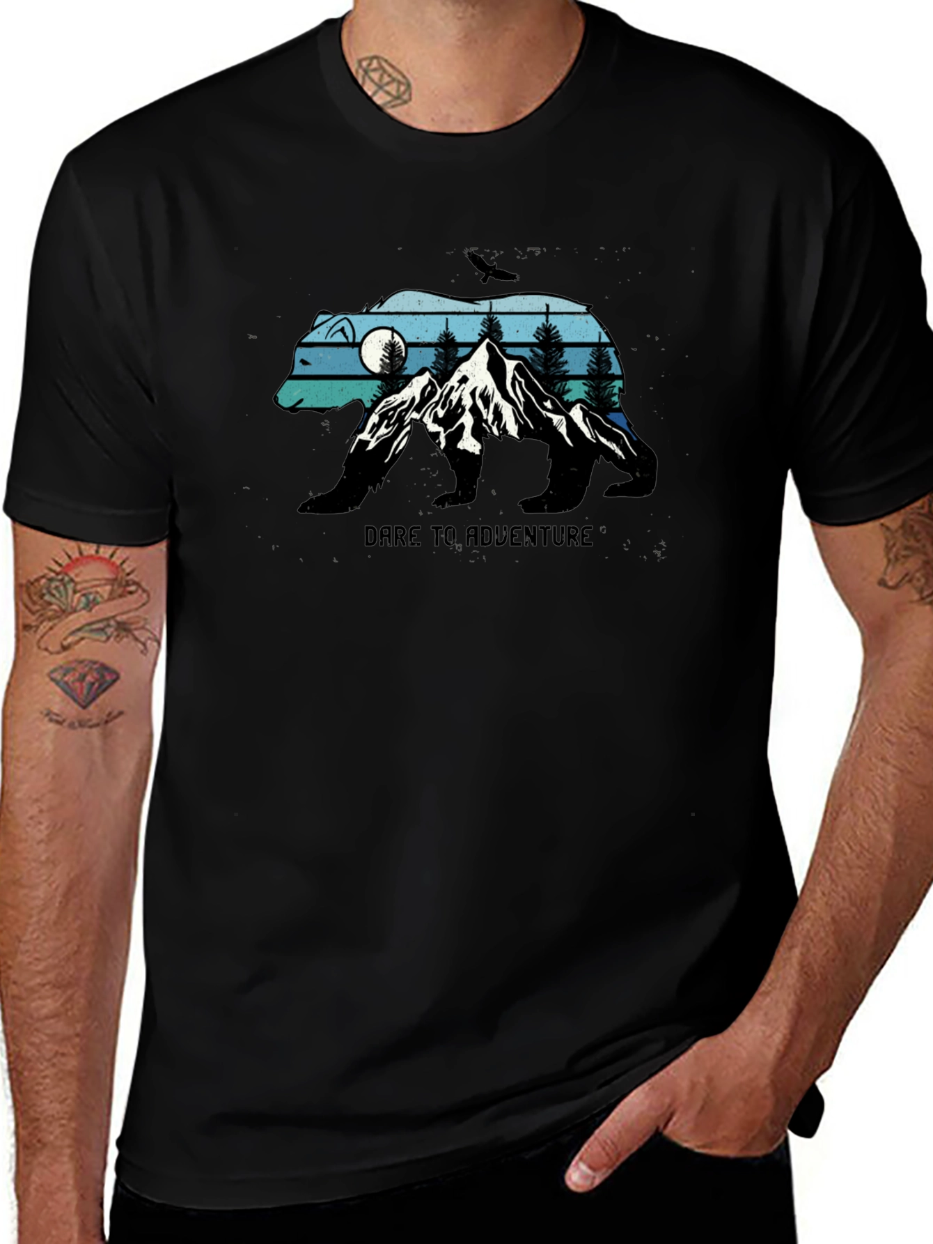 Dare to Adventure Black Bear Graphic Tee