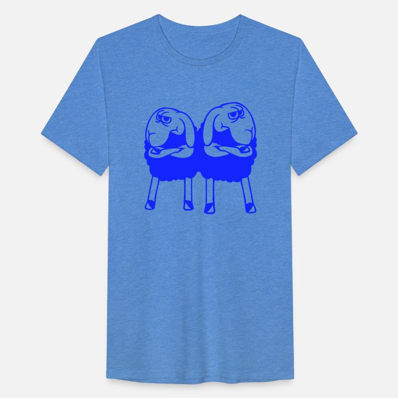 2 Sheep Crossed Arms Offended Friends Team Crew